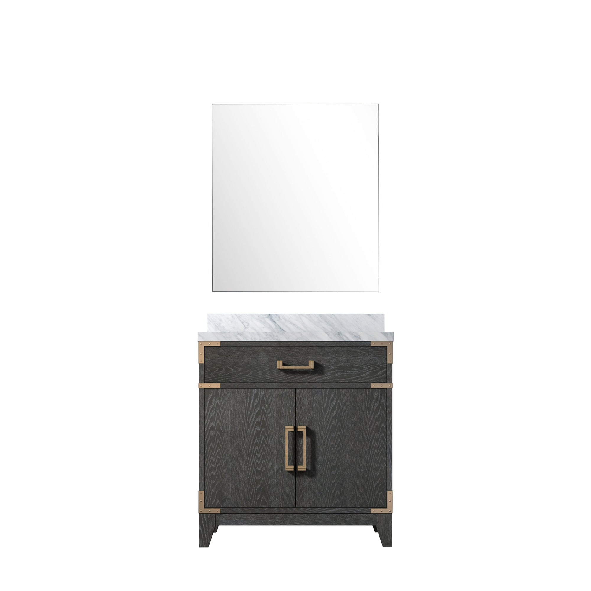 Laurel 30 in W x 22 in D Black Oak Single Bath Vanity