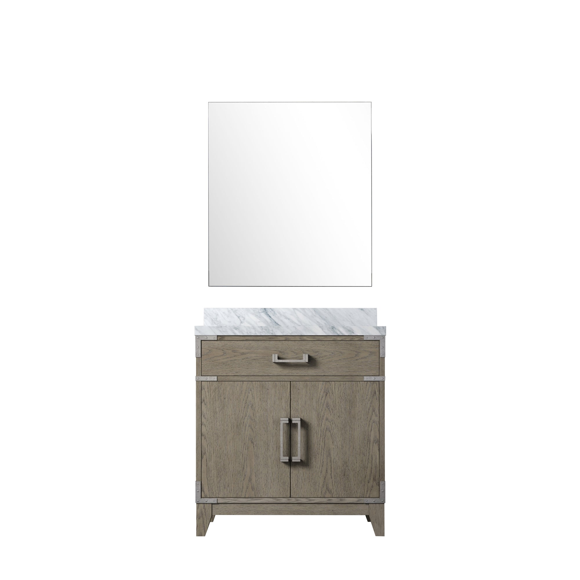 Laurel 30 in W x 22 in D Grey Oak Single Bath Vanity