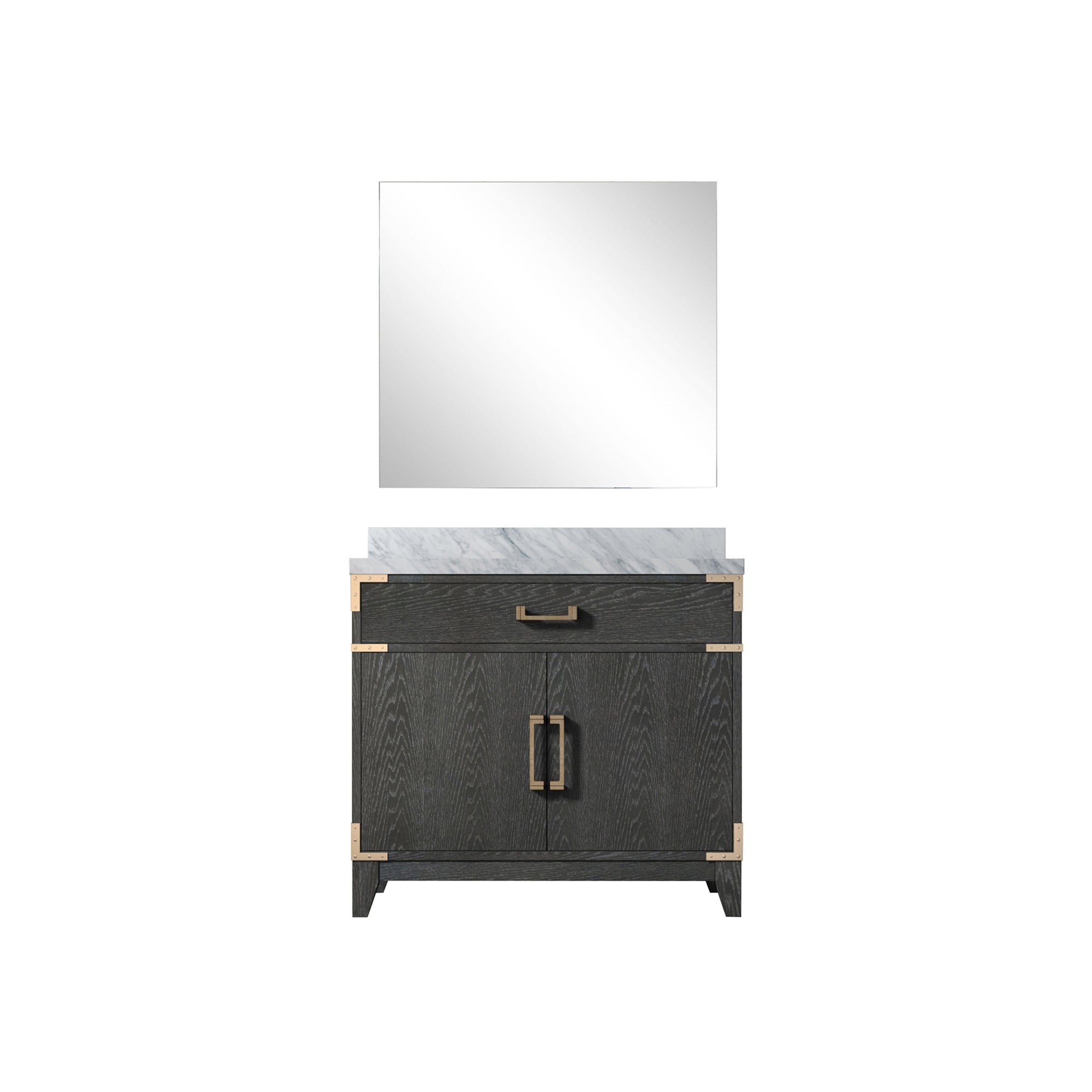 Laurel 36 in W x 22 in D Black Oak Single Bath Vanity