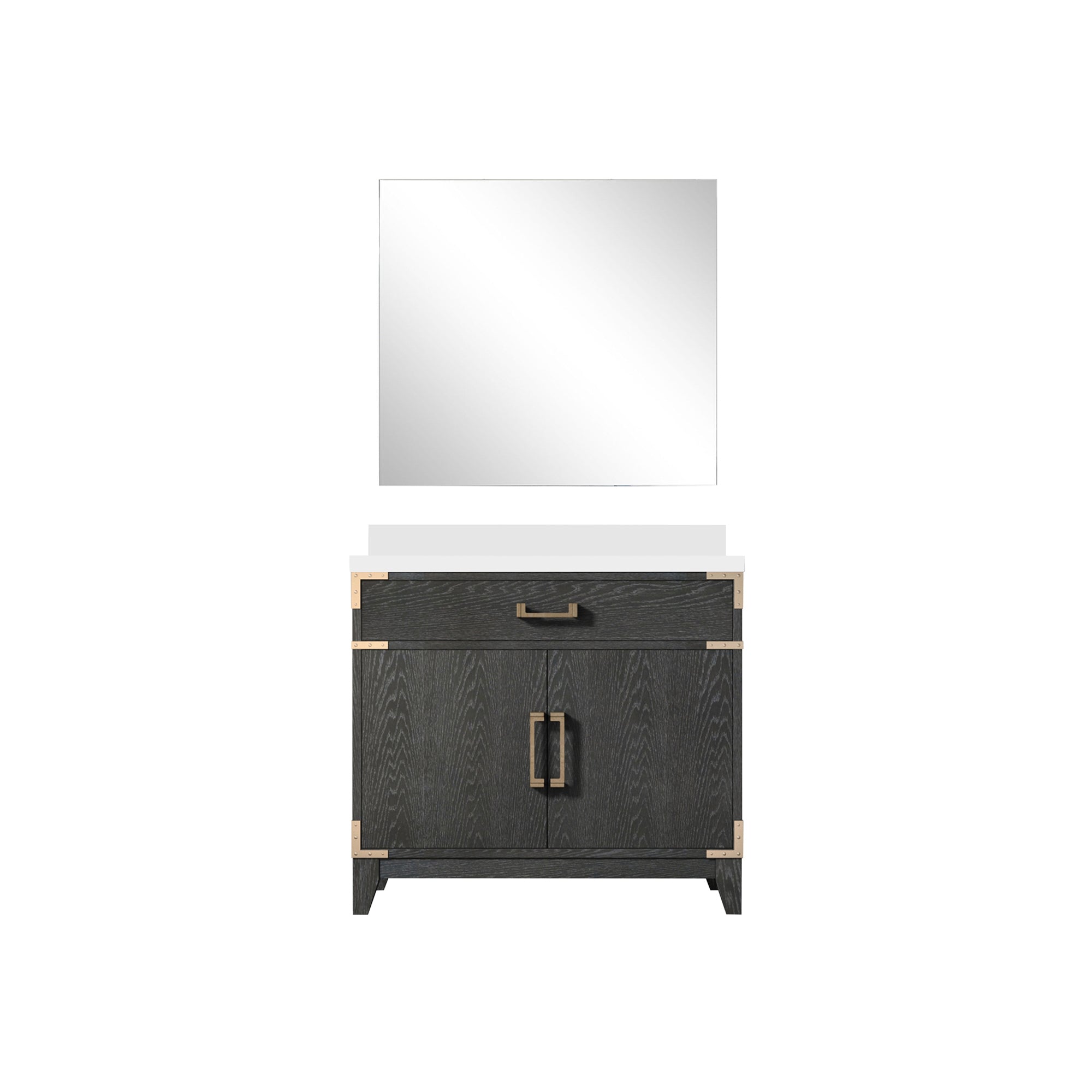 Laurel 36 in W x 22 in D Black Oak Single Bath Vanity
