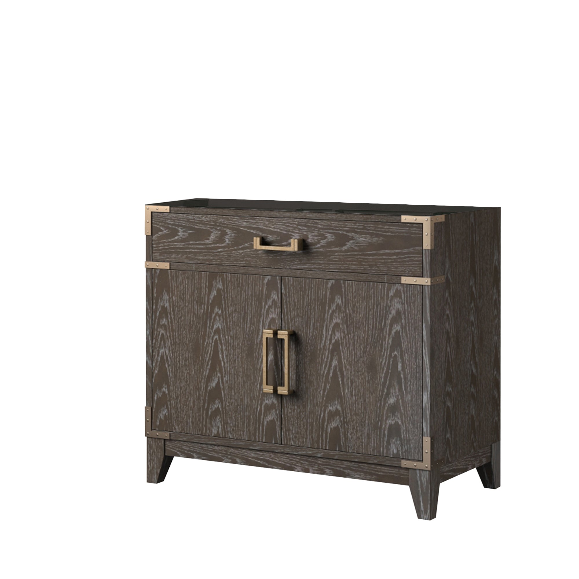 Laurel 36 in W x 22 in D Brown Oak Single Bath Vanity