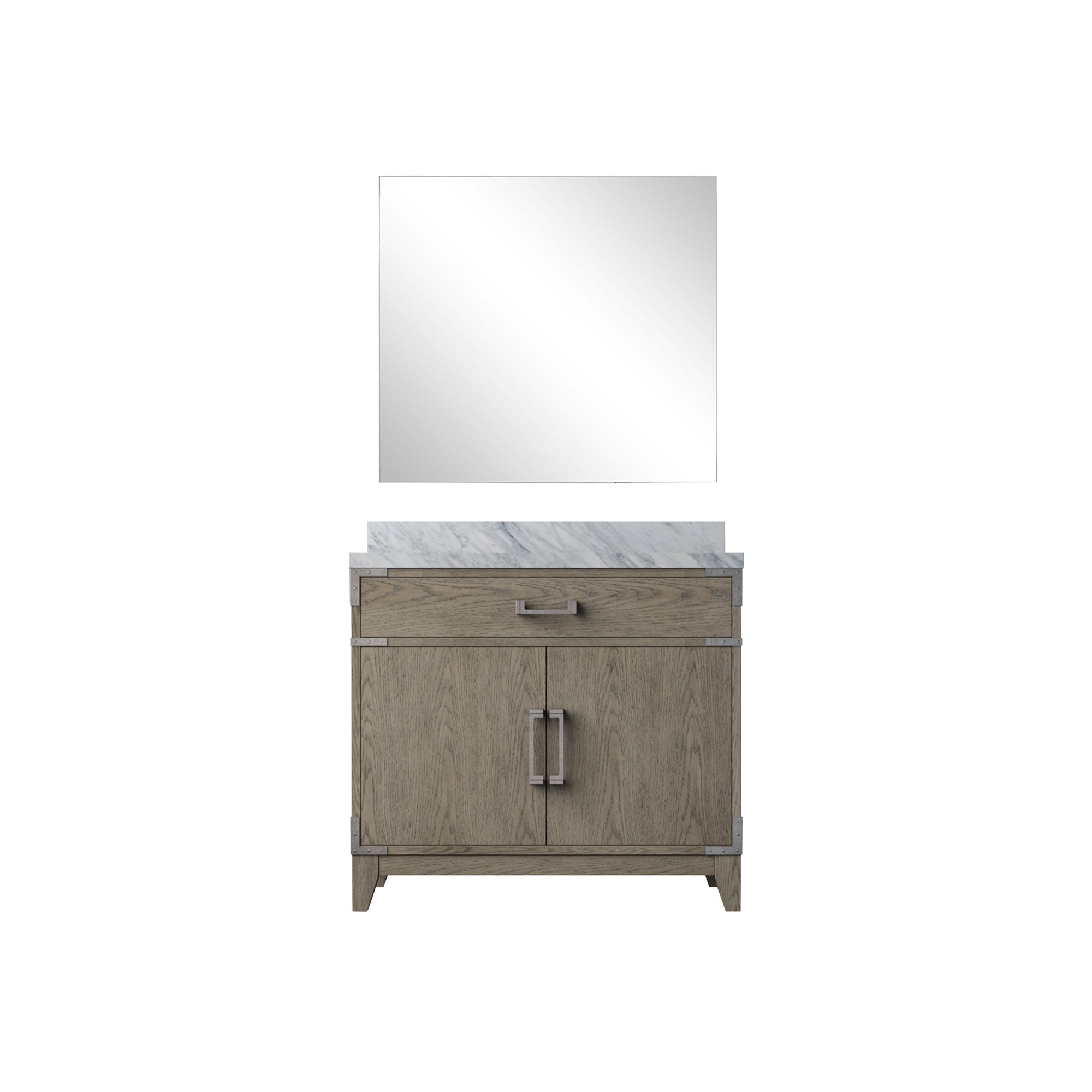 Laurel 36 in W x 22 in D Grey Oak Single Bath Vanity