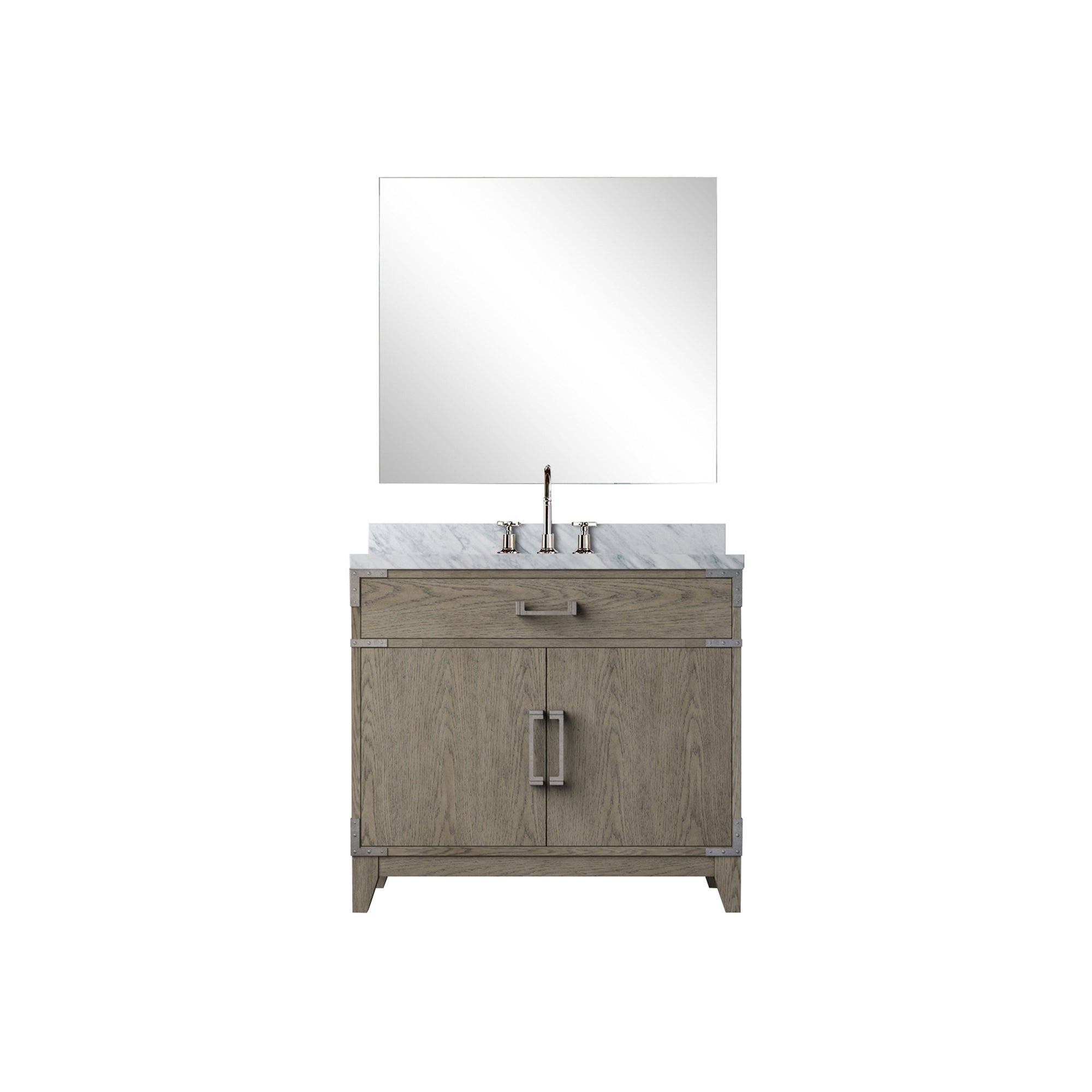 Laurel 36 in W x 22 in D Grey Oak Single Bath Vanity