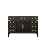 Laurel 48 in W x 22 in D Black Oak Single Bath Vanity