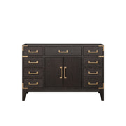 Laurel 48 in W x 22 in D Brown Oak Single Bath Vanity