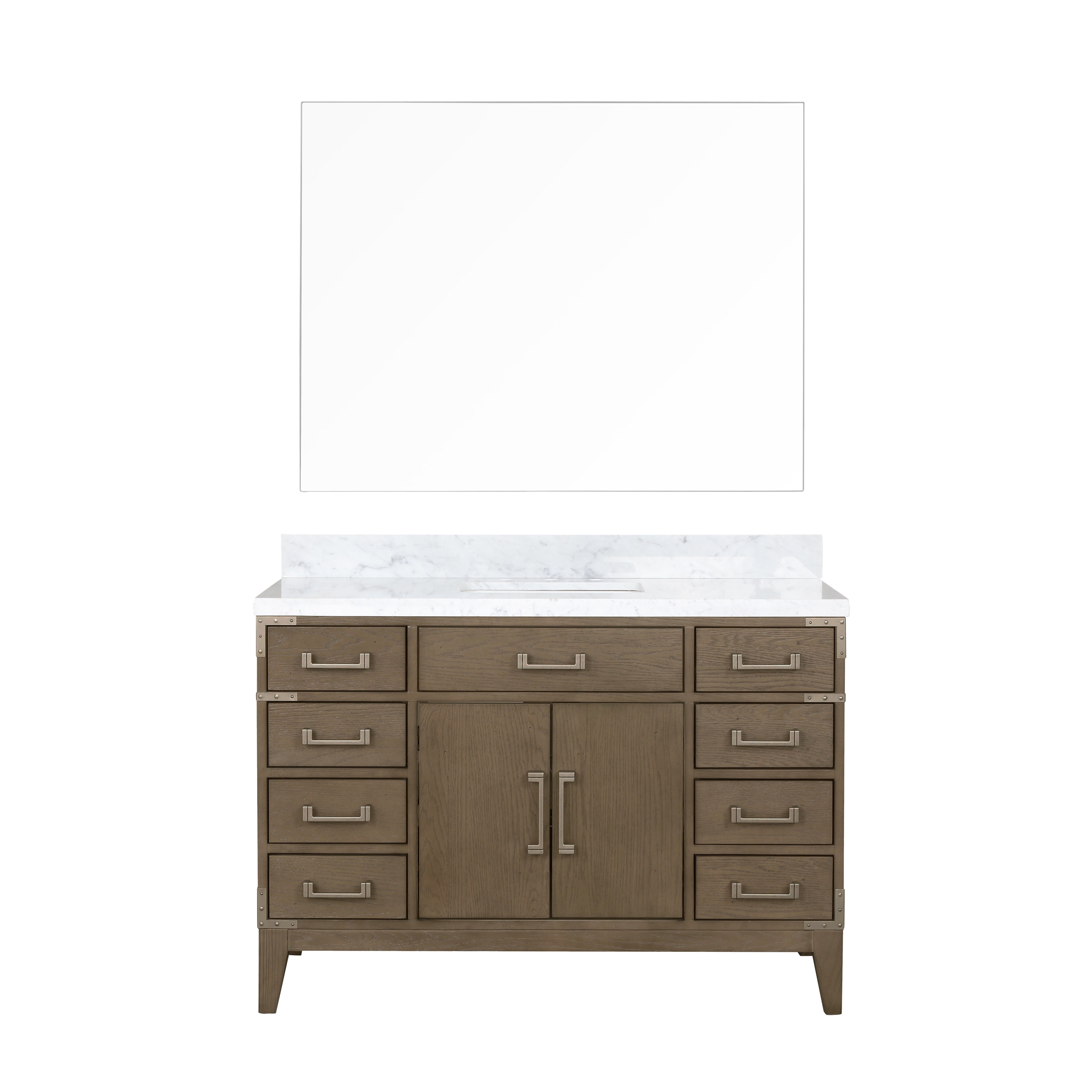 Laurel 48 in W x 22 in D Grey Oak Single Bath Vanity