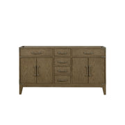Laurel 60 in W x 22 in D Grey Oak Double Bath Vanity