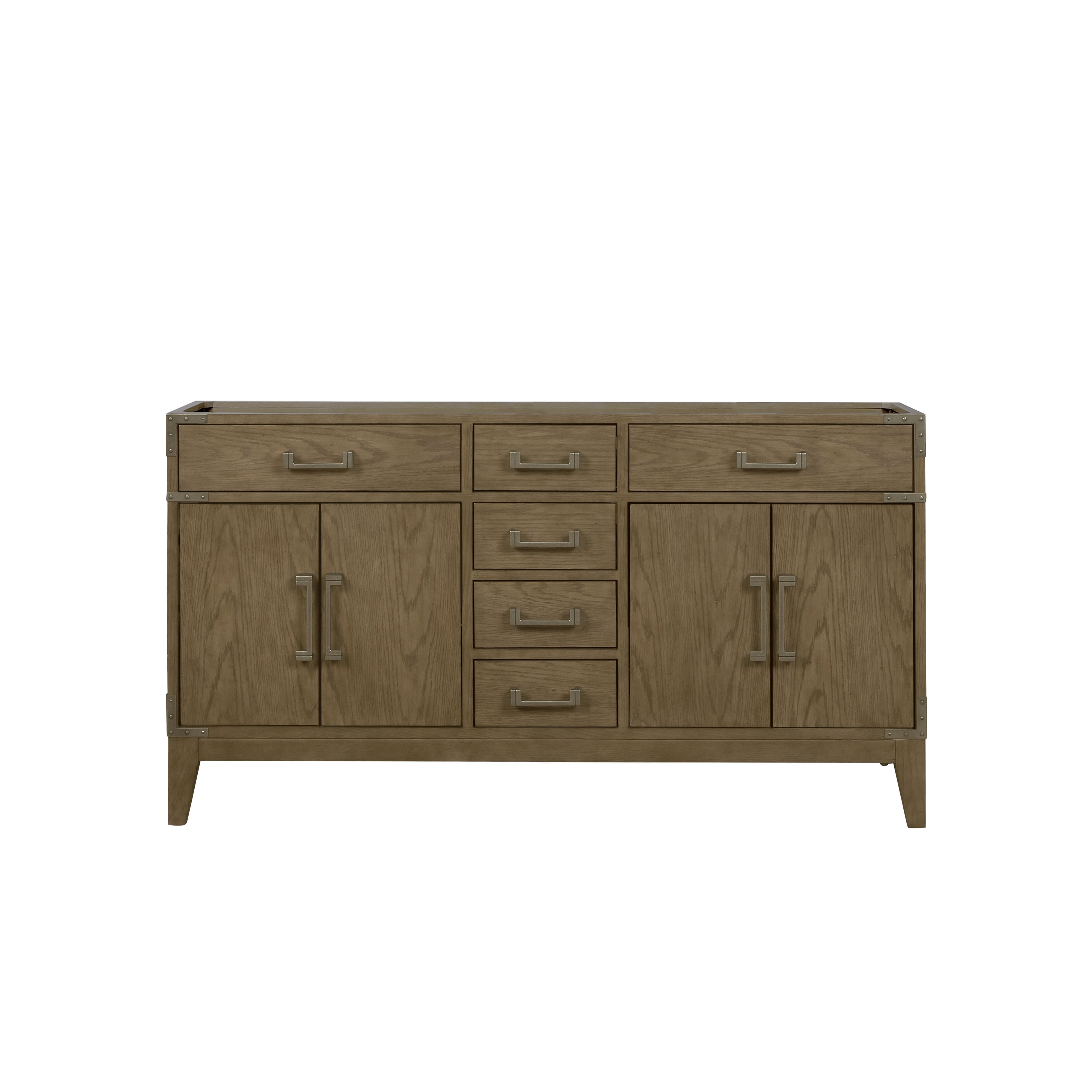 Laurel 60 in W x 22 in D Grey Oak Double Bath Vanity