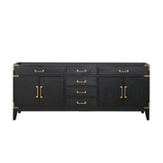 Laurel 80 in W x 22 in D Black Oak Double Bath Vanity