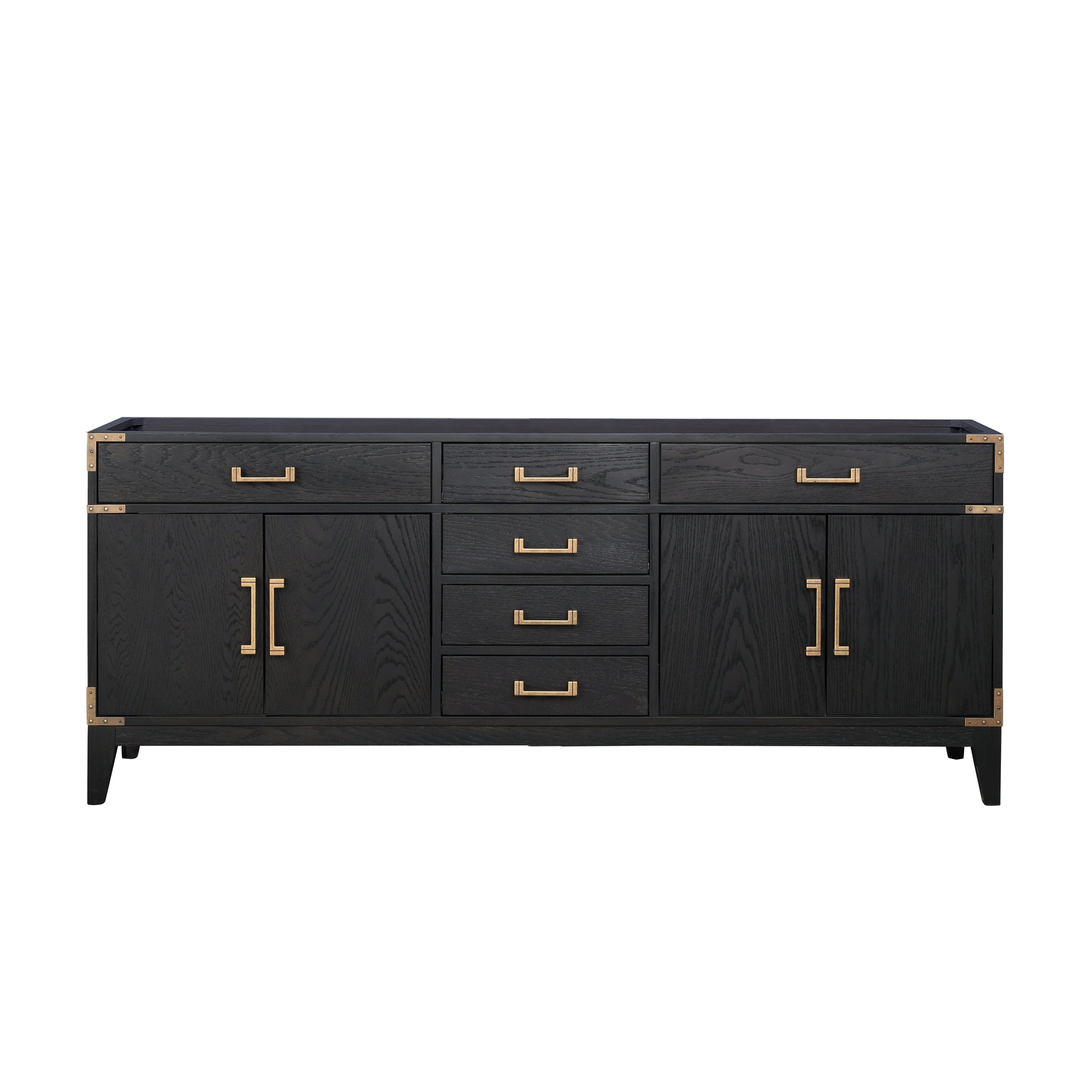Laurel 80 in W x 22 in D Black Oak Double Bath Vanity