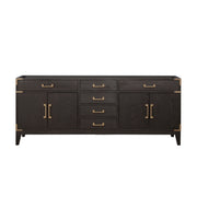 Laurel 80 in W x 22 in D Brown Oak Double Bath Vanity