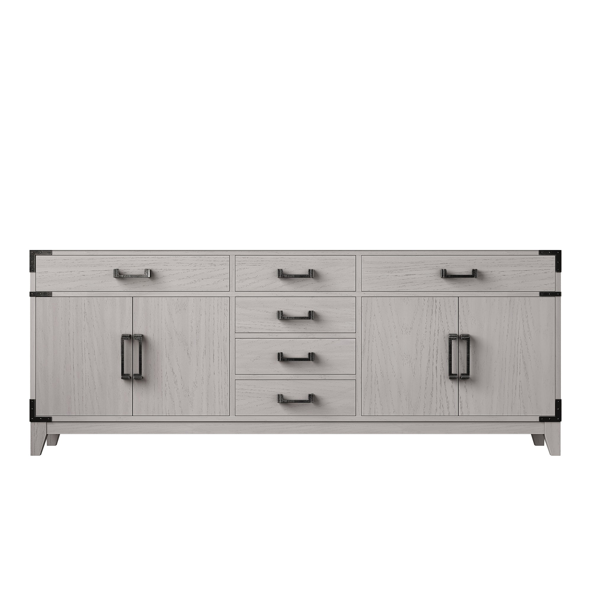 Laurel 80 in W x 22 in D White Oak Double Bath Vanity