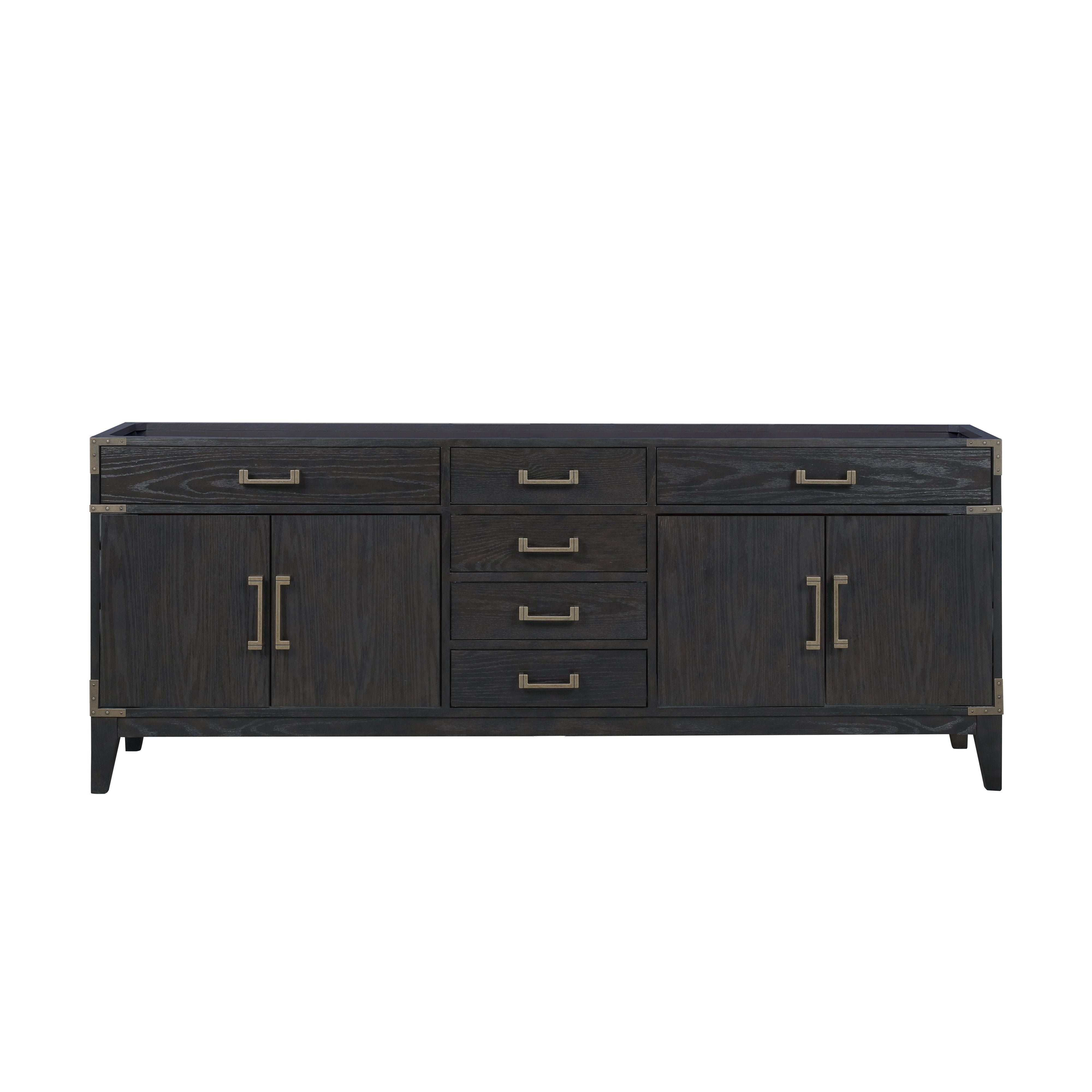 Laurel 84 in W x 22 in D Black Oak Double Bath Vanity