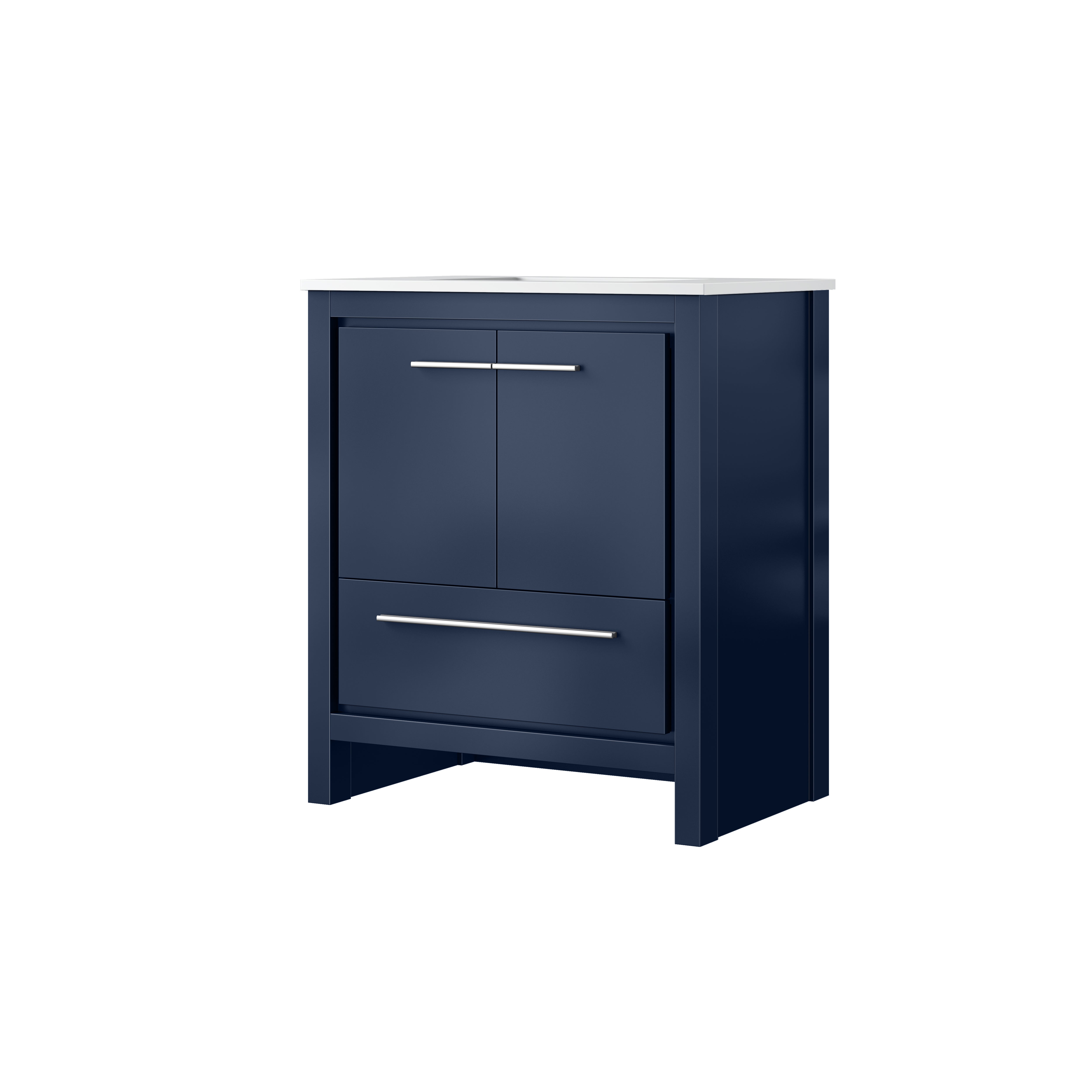 Lafarre 30 in W x 20 in D Navy Blue Bath Vanity
