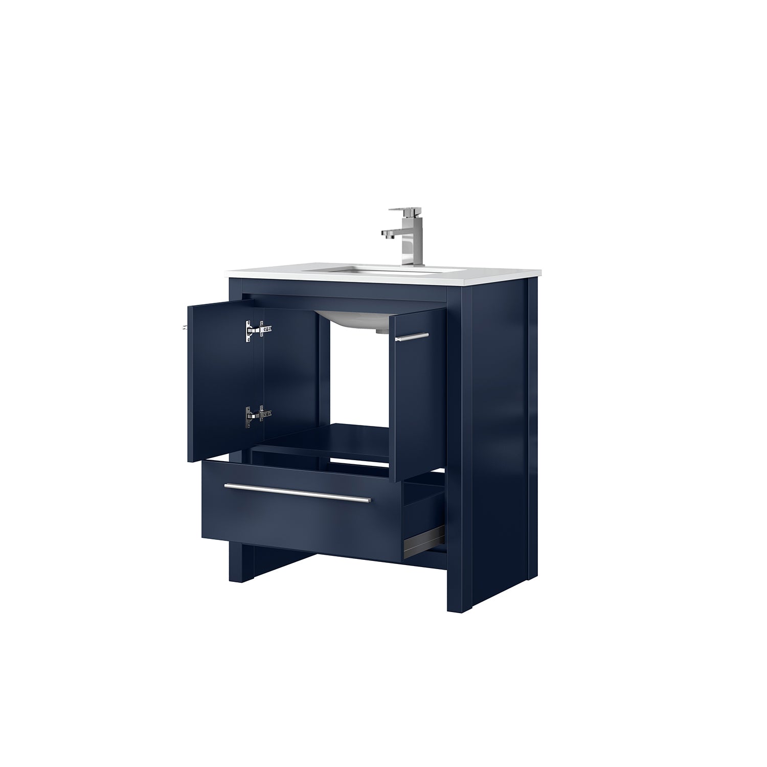 Lafarre 30 in W x 20 in D Navy Blue Bath Vanity