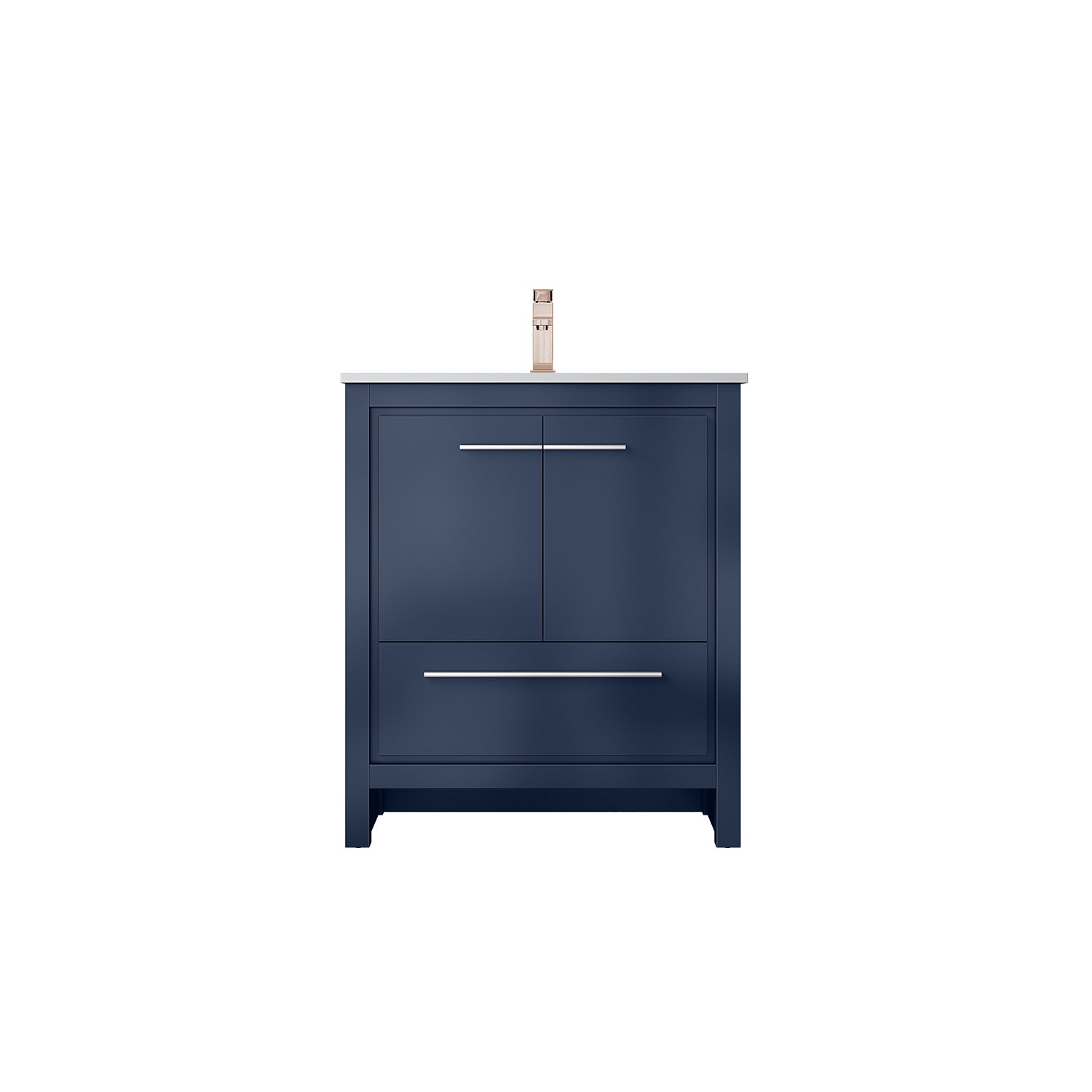 Lafarre 30 in W x 20 in D Navy Blue Bath Vanity