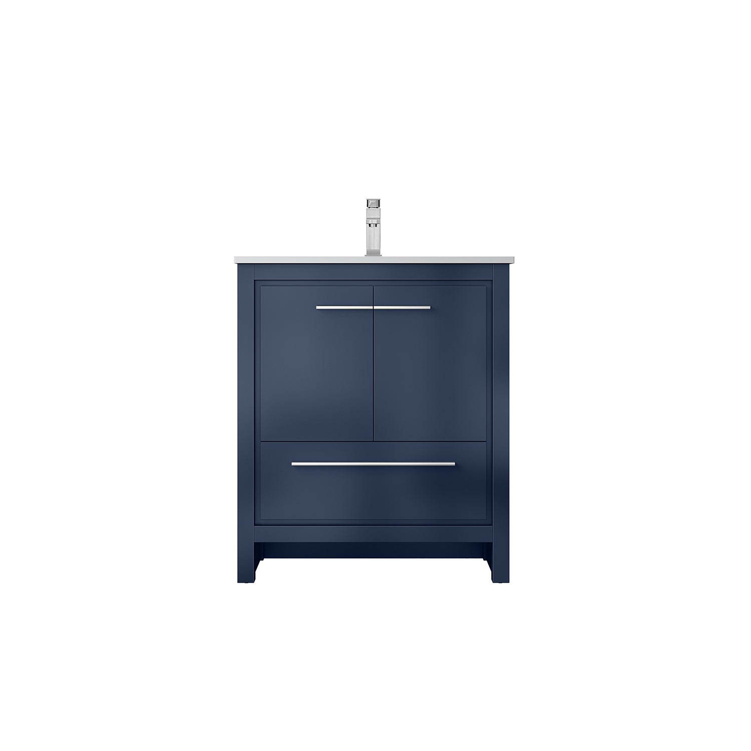 Lafarre 30 in W x 20 in D Navy Blue Bath Vanity