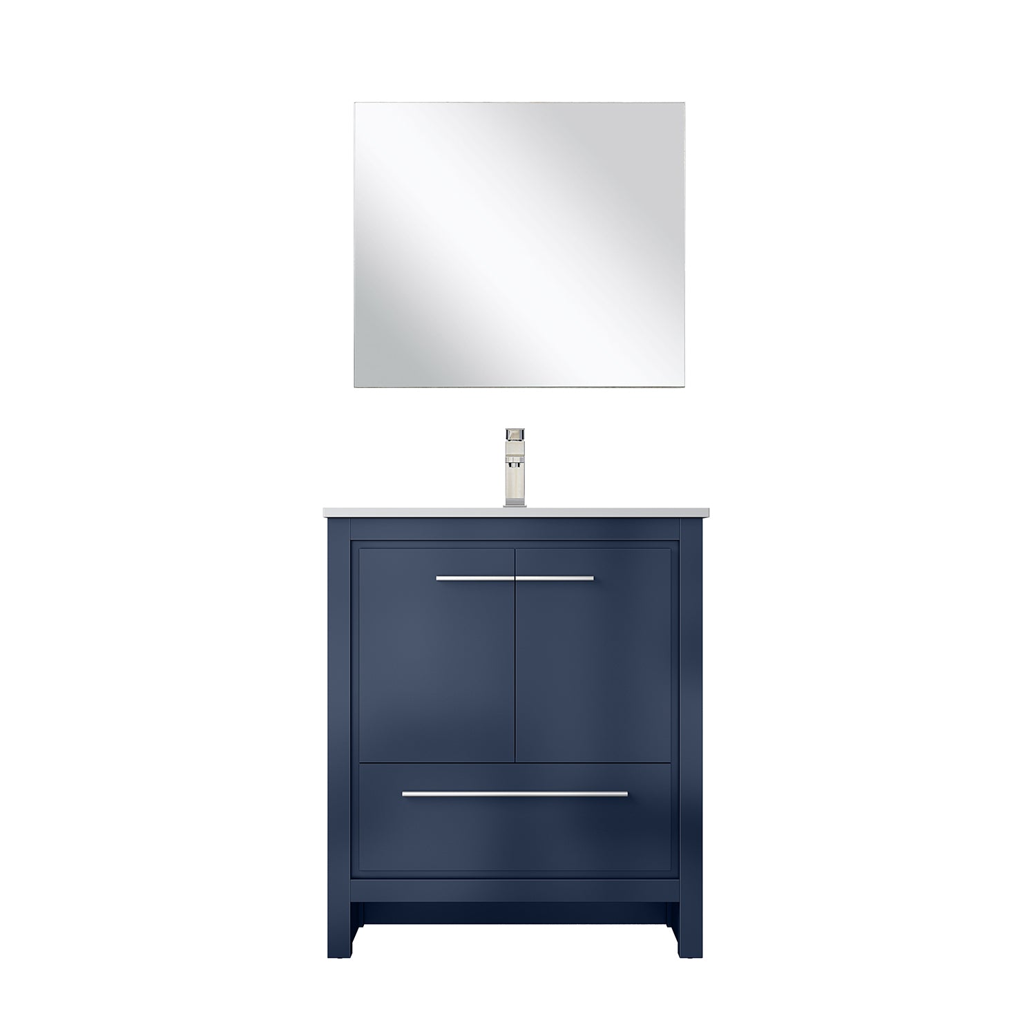 Lafarre 30 in W x 20 in D Navy Blue Bath Vanity