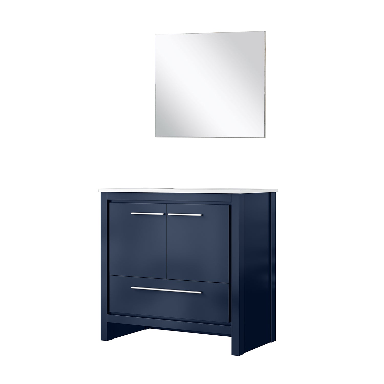 Lafarre 36 in W x 20 in D Navy Blue Bath Vanity