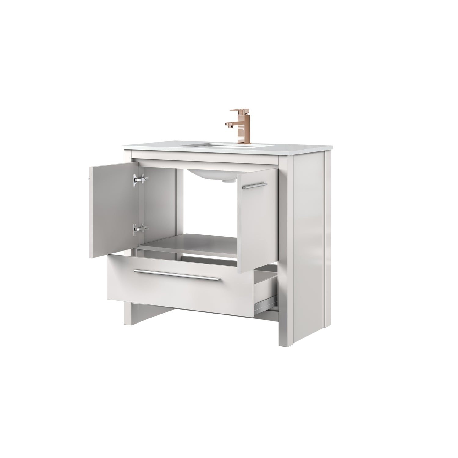 Lafarre 36 in W x 20 in D White Bath Vanity