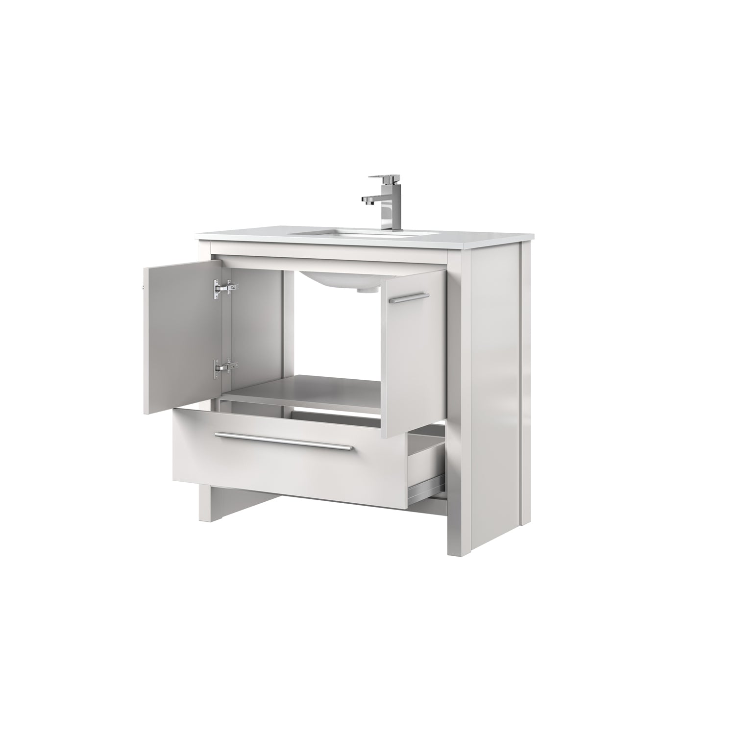Lafarre 36 in W x 20 in D White Bath Vanity