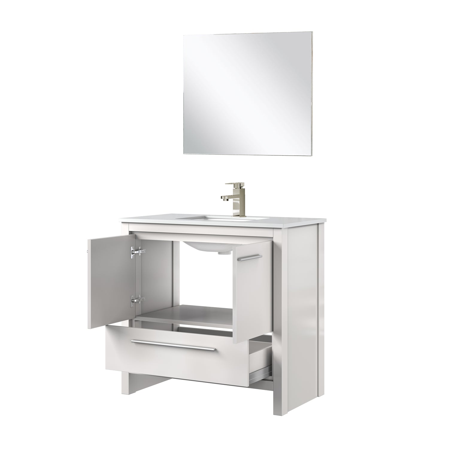 Lafarre 36 in W x 20 in D White Bath Vanity