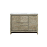 Lafarre 48 in W x 20 in D Rustic Acacia Double Bath Vanity