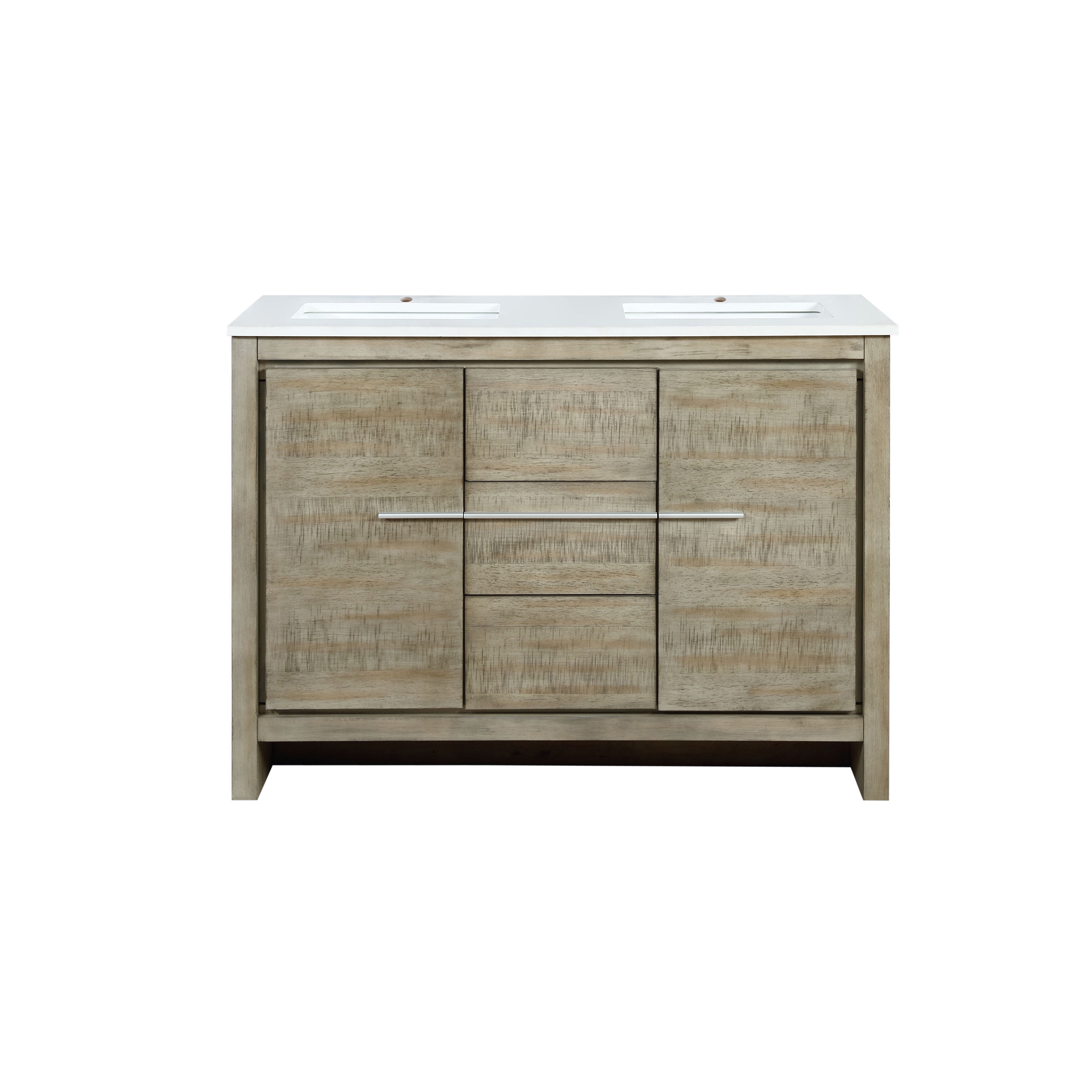 Lafarre 48 in W x 20 in D Rustic Acacia Double Bath Vanity