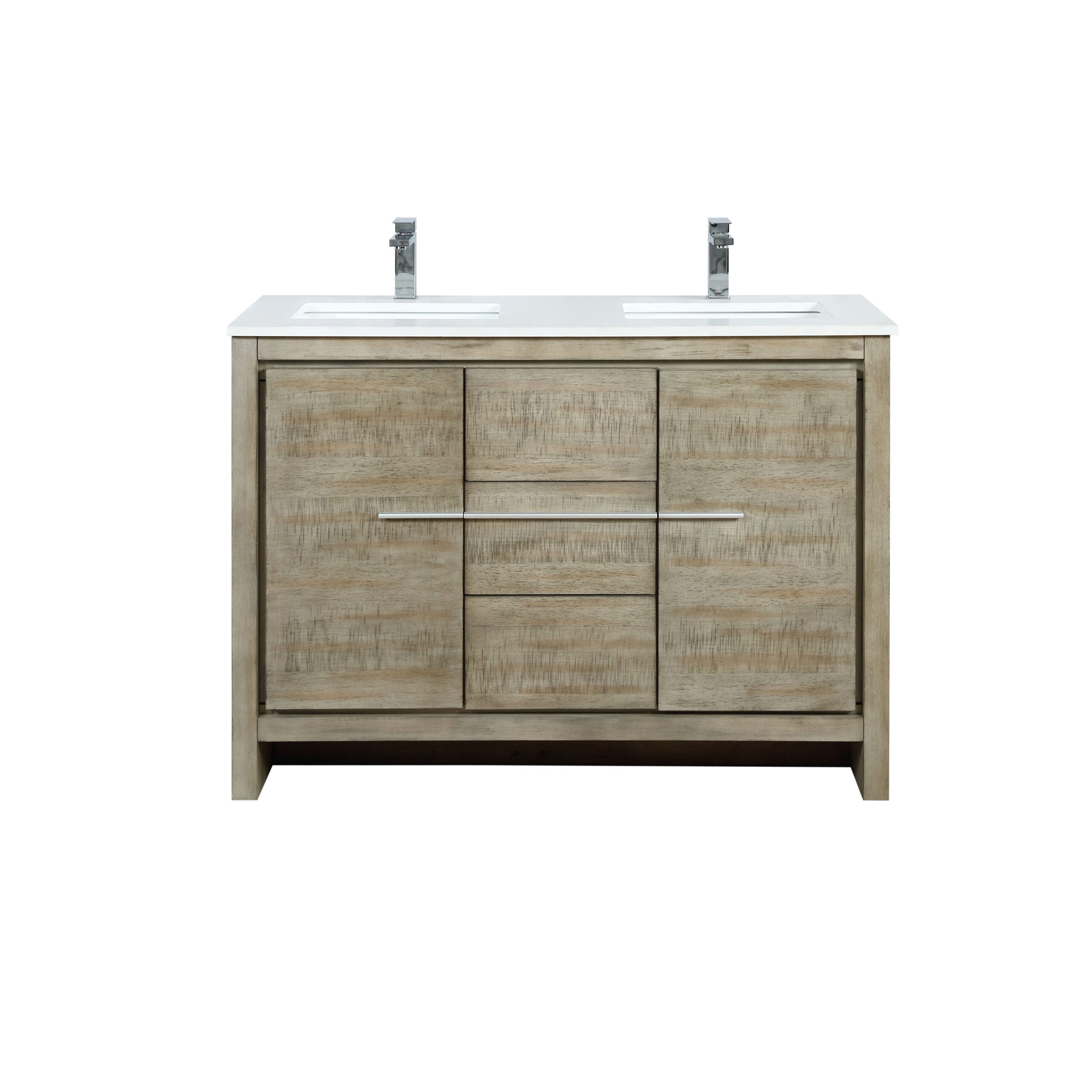 Lafarre 48 in W x 20 in D Rustic Acacia Double Bath Vanity