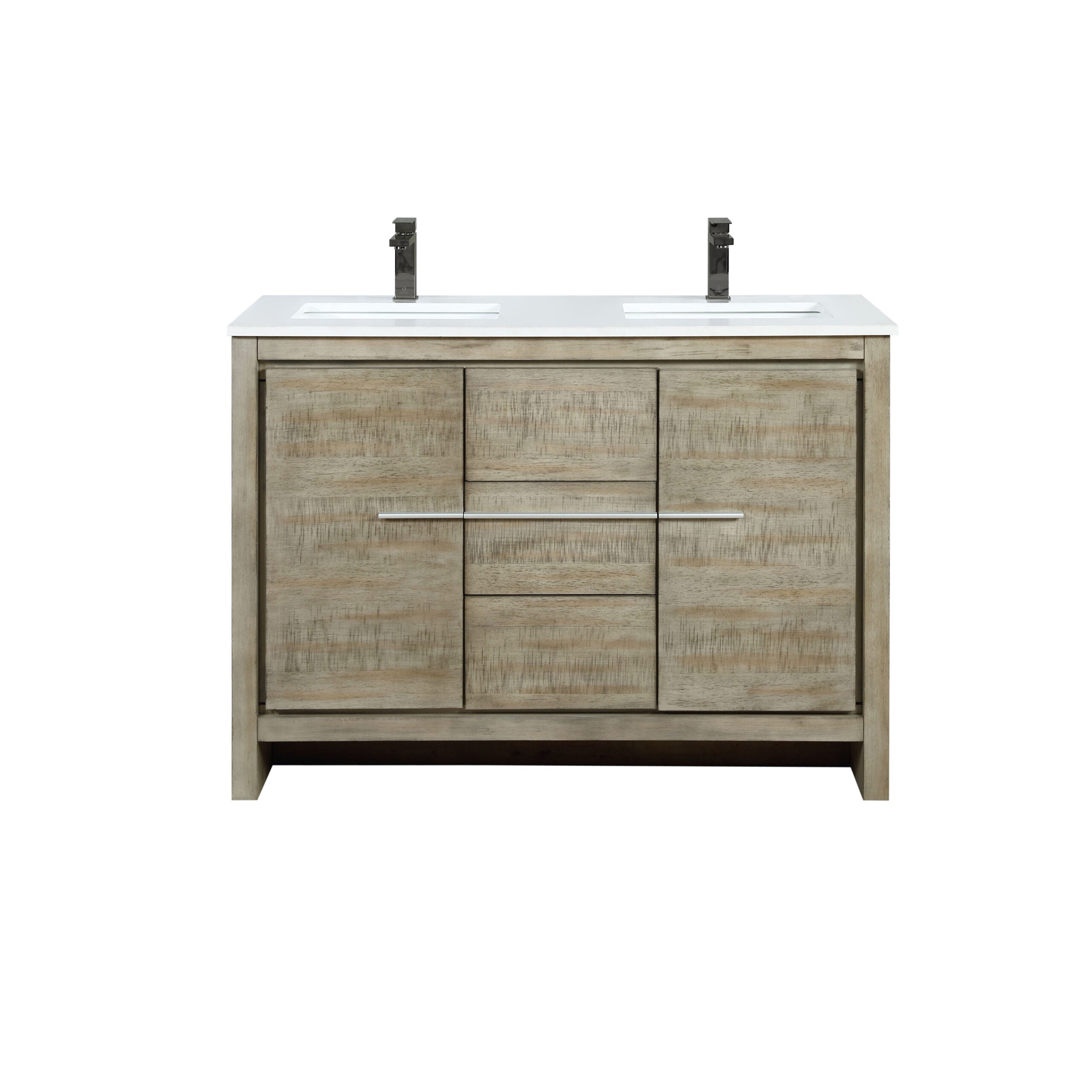 Lafarre 48 in W x 20 in D Rustic Acacia Double Bath Vanity