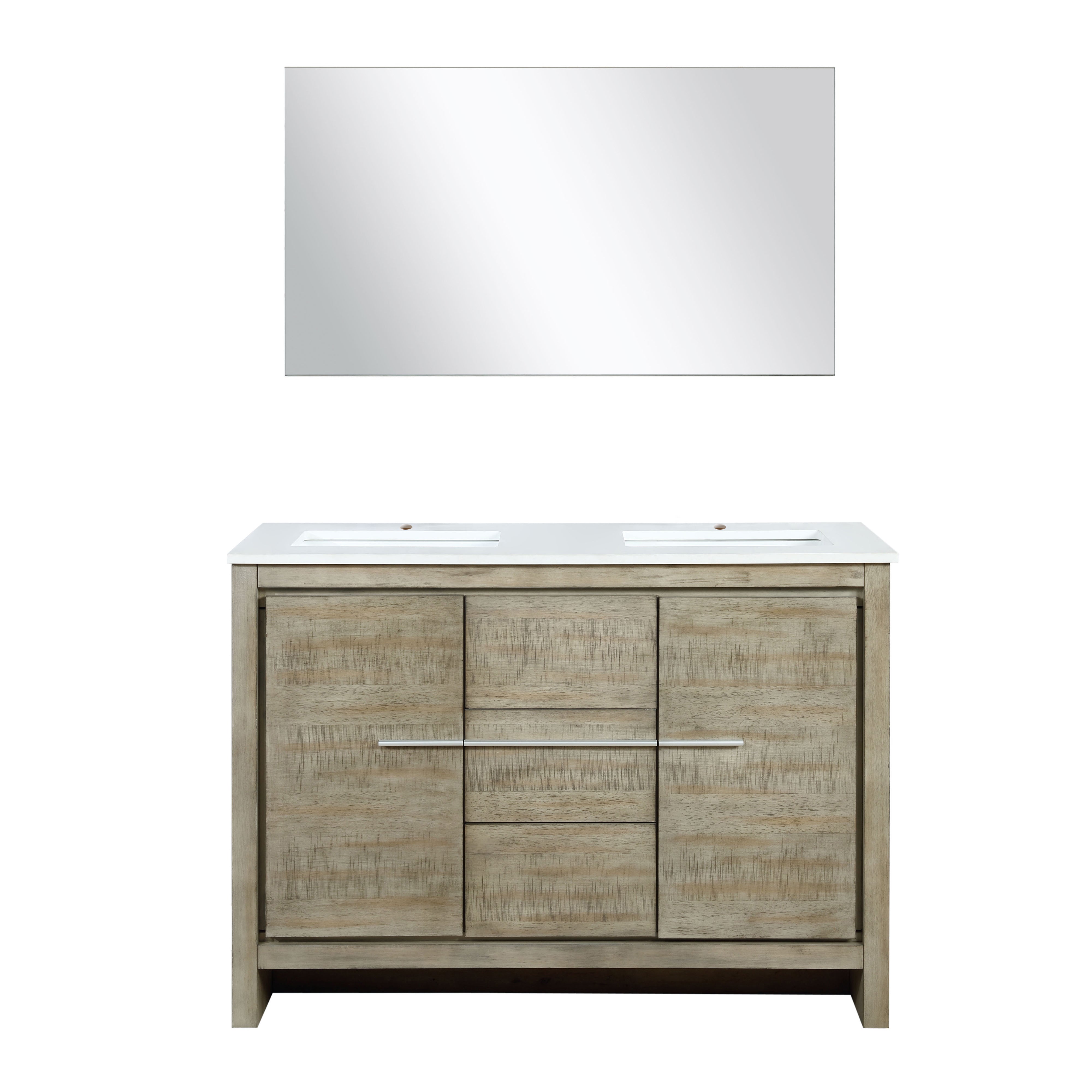 Lafarre 48 in W x 20 in D Rustic Acacia Double Bath Vanity