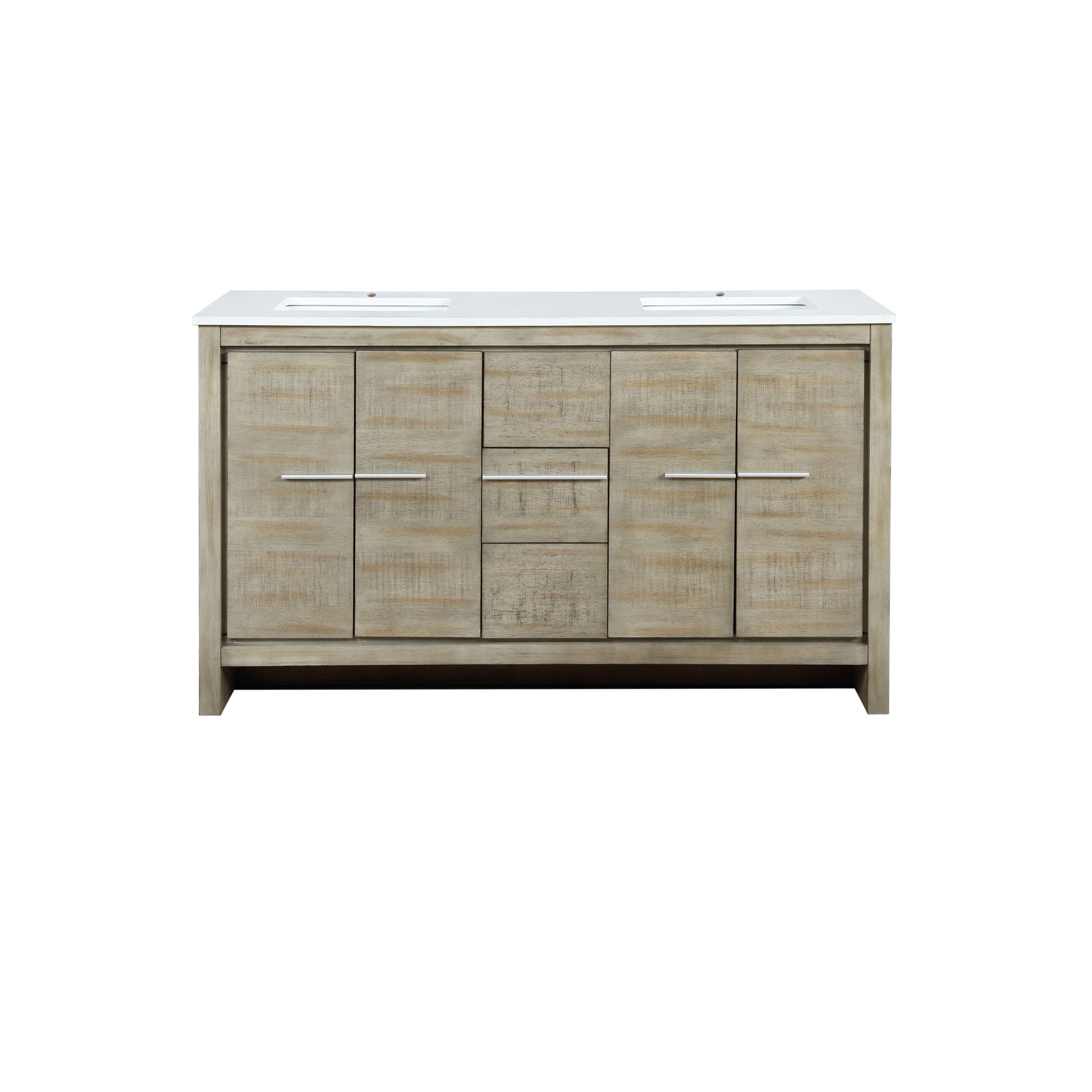 Lafarre 60 in W x 20 in D Rustic Acacia Double Bath Vanity