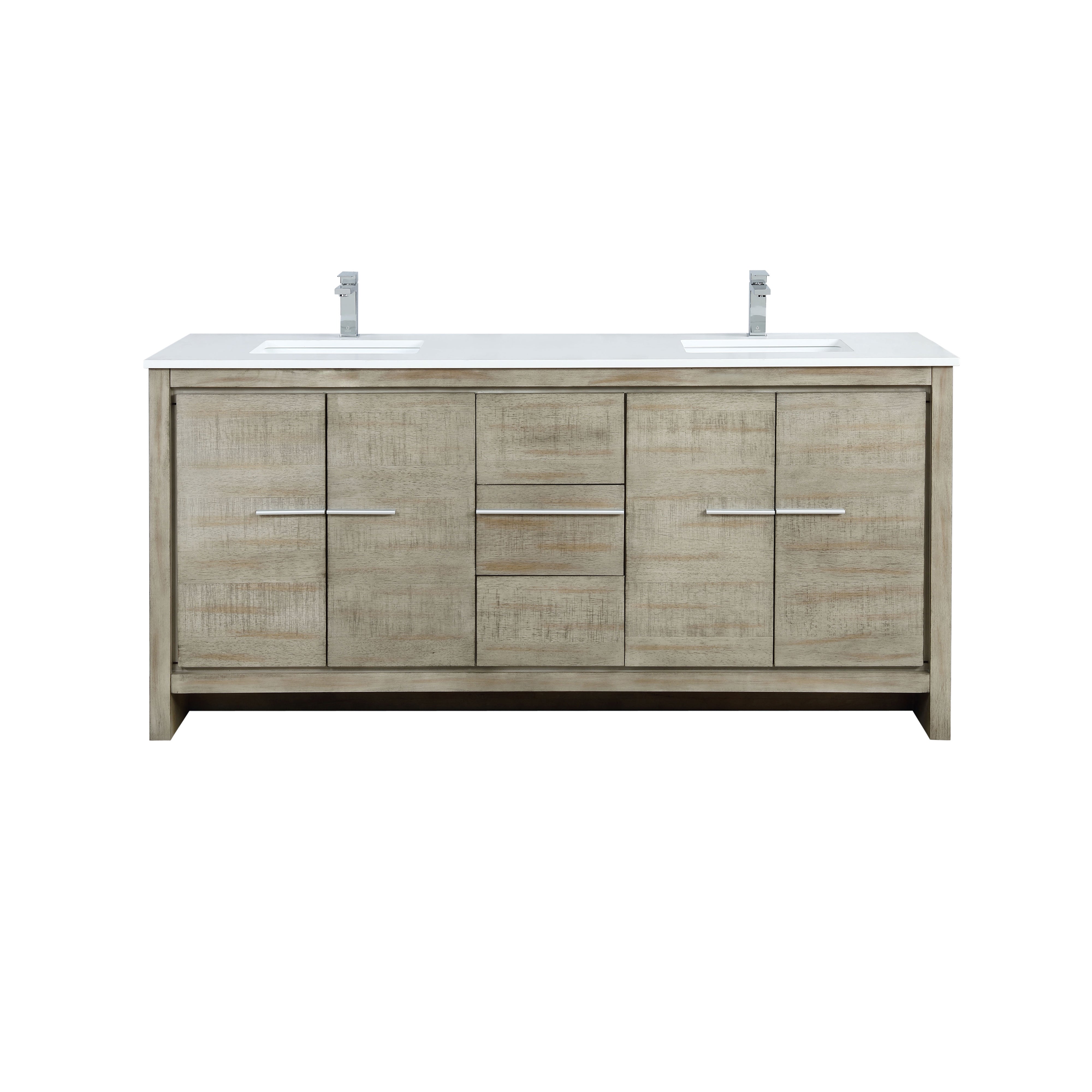 Lafarre 72 in W x 20 in D Rustic Acacia Double Bath Vanity