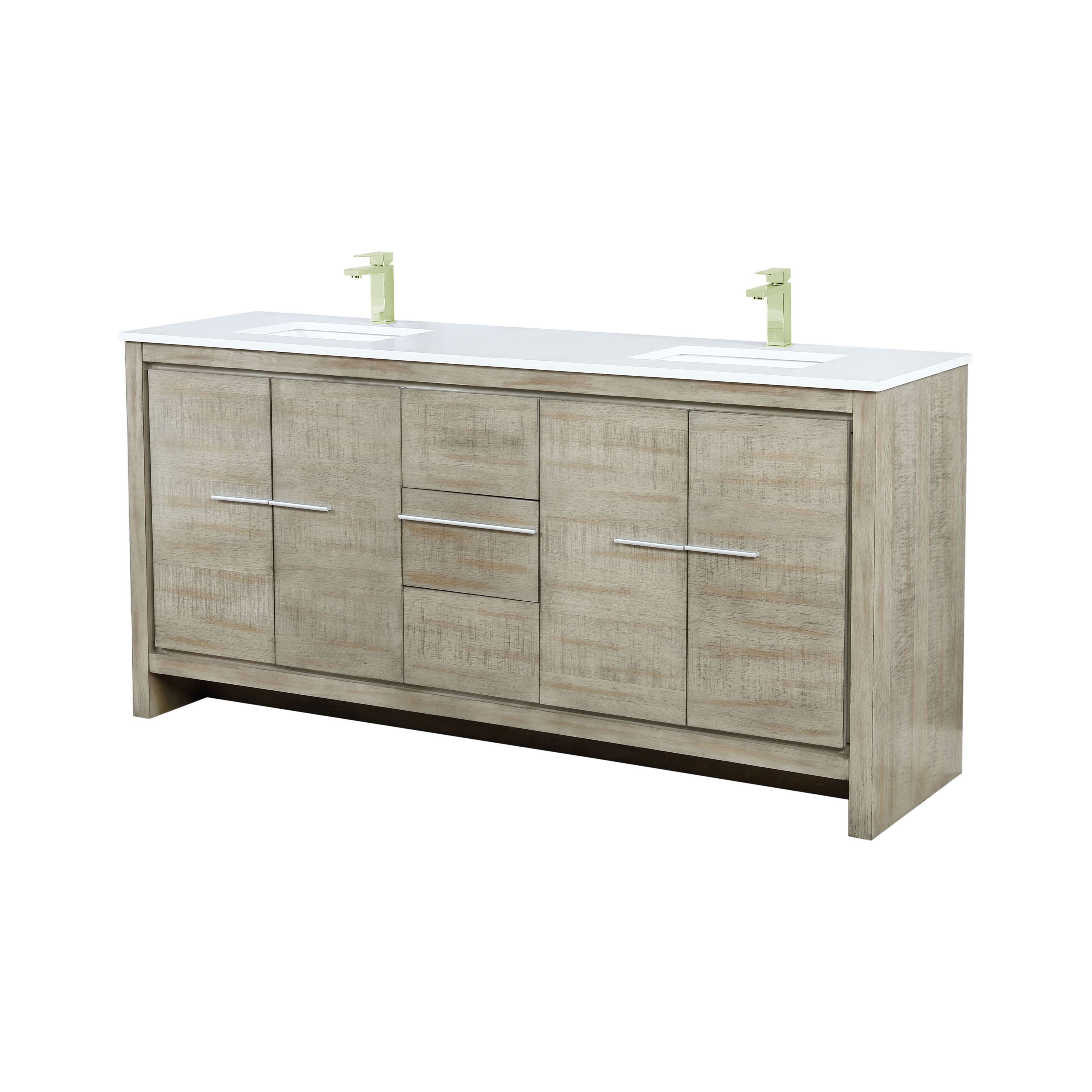 Lafarre 72 in W x 20 in D Rustic Acacia Double Bath Vanity