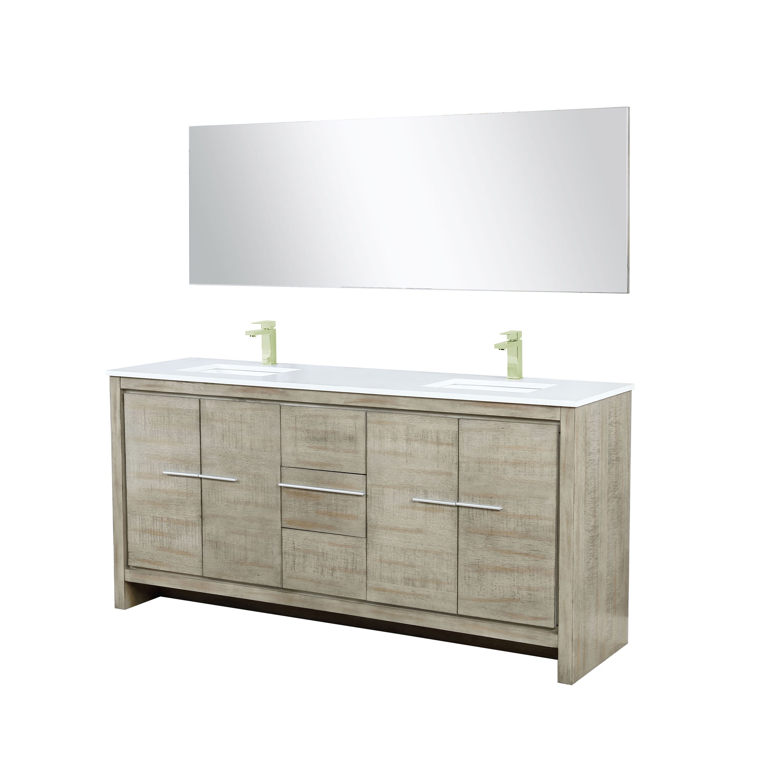 Lafarre 72 in W x 20 in D Rustic Acacia Double Bath Vanity