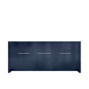 Lafarre 80 in W x 20 in D Navy Blue Double Bath Vanity