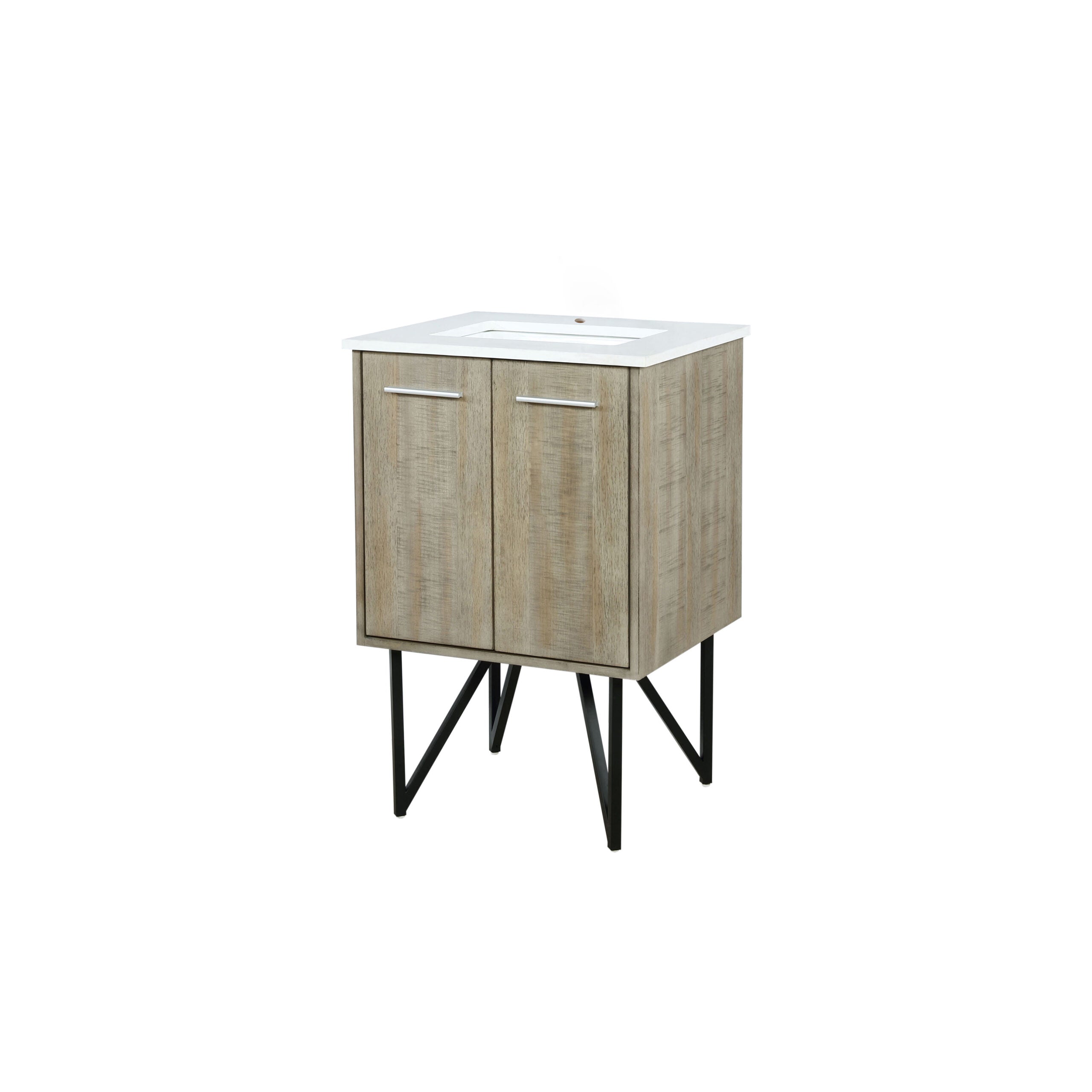 Lancy 24 in W x 20 in D Rustic Acacia Bath Vanity