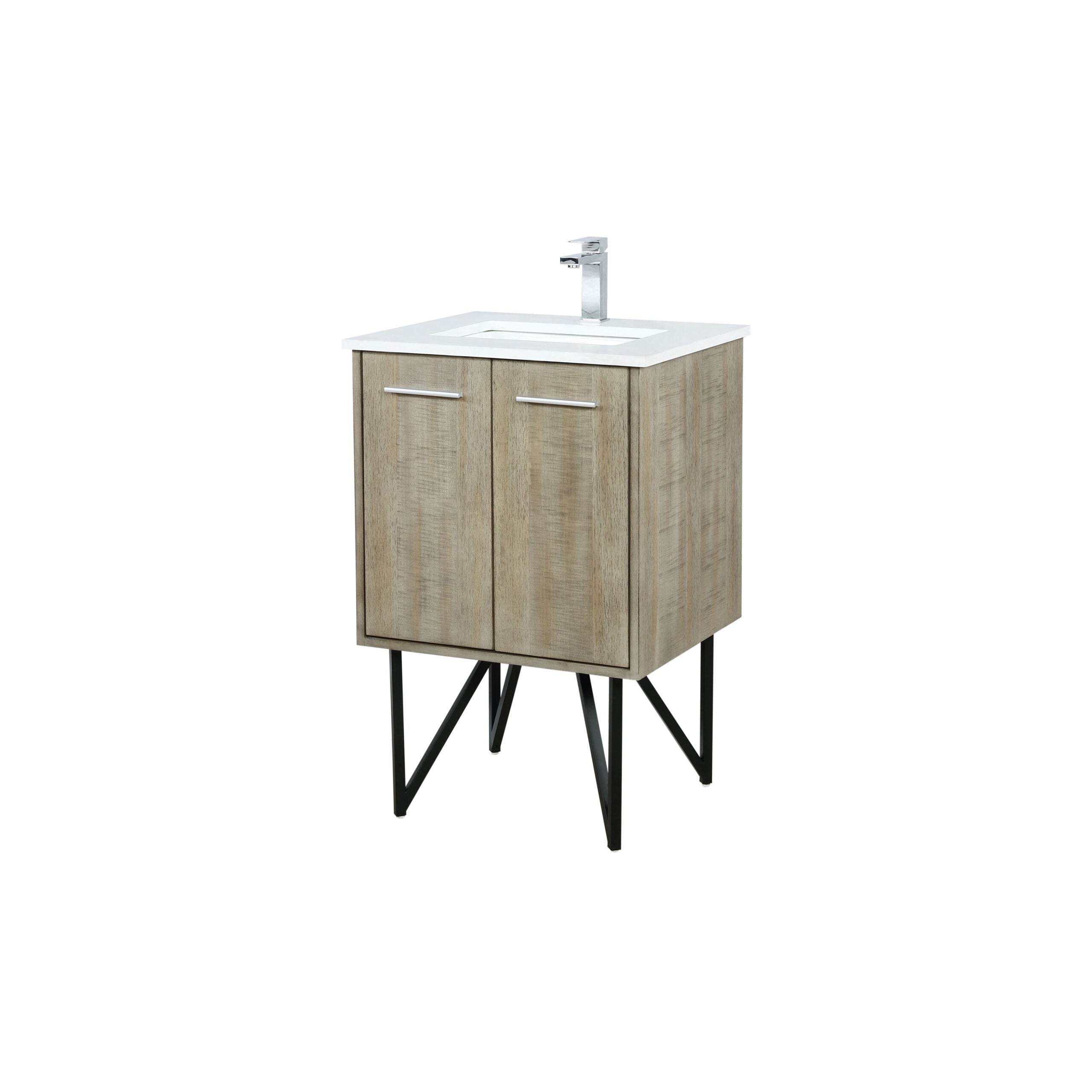 Lancy 24 in W x 20 in D Rustic Acacia Bath Vanity
