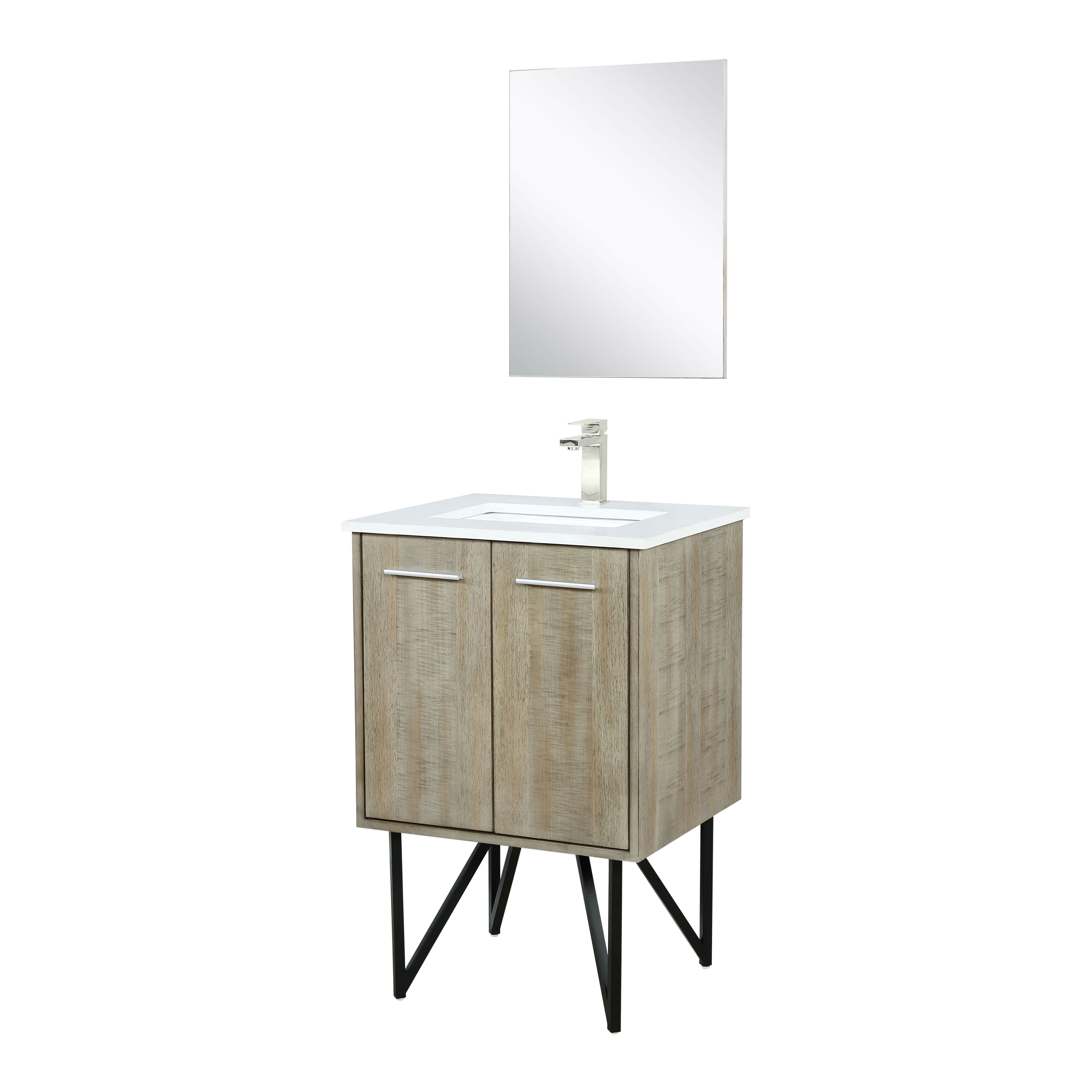 Lancy 24 in W x 20 in D Rustic Acacia Bath Vanity