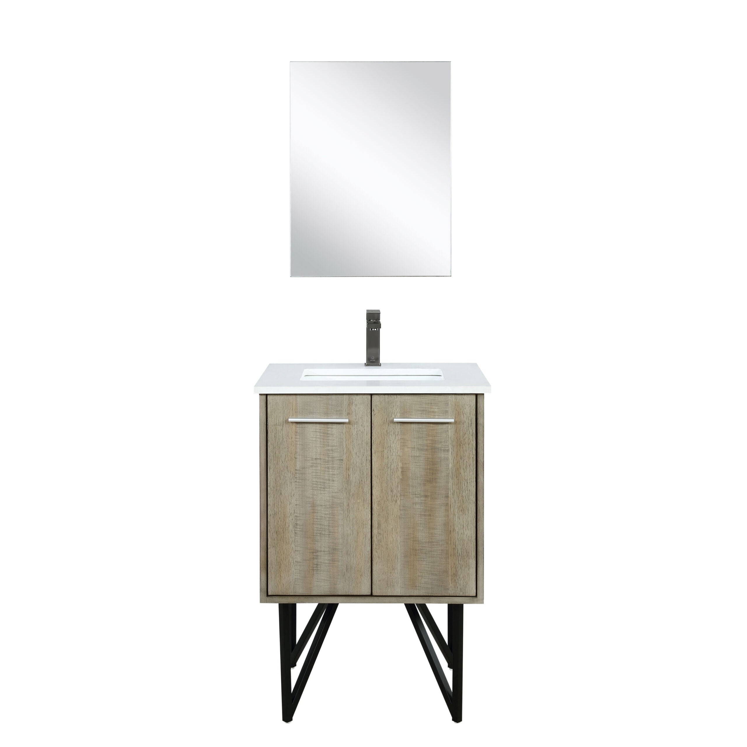 Lancy 24 in W x 20 in D Rustic Acacia Bath Vanity