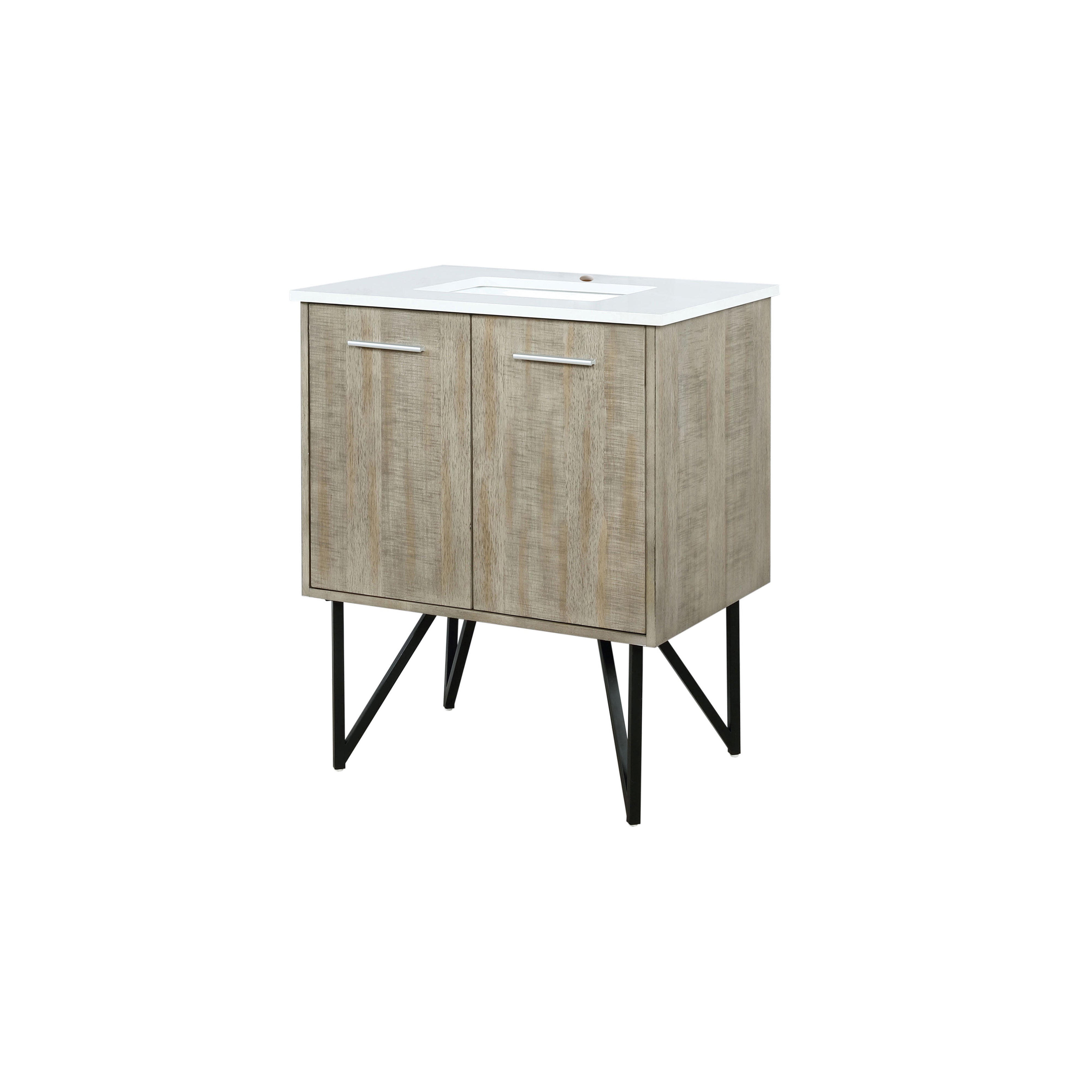 Lancy 30 in W x 20 in D Rustic Acacia Bath Vanity