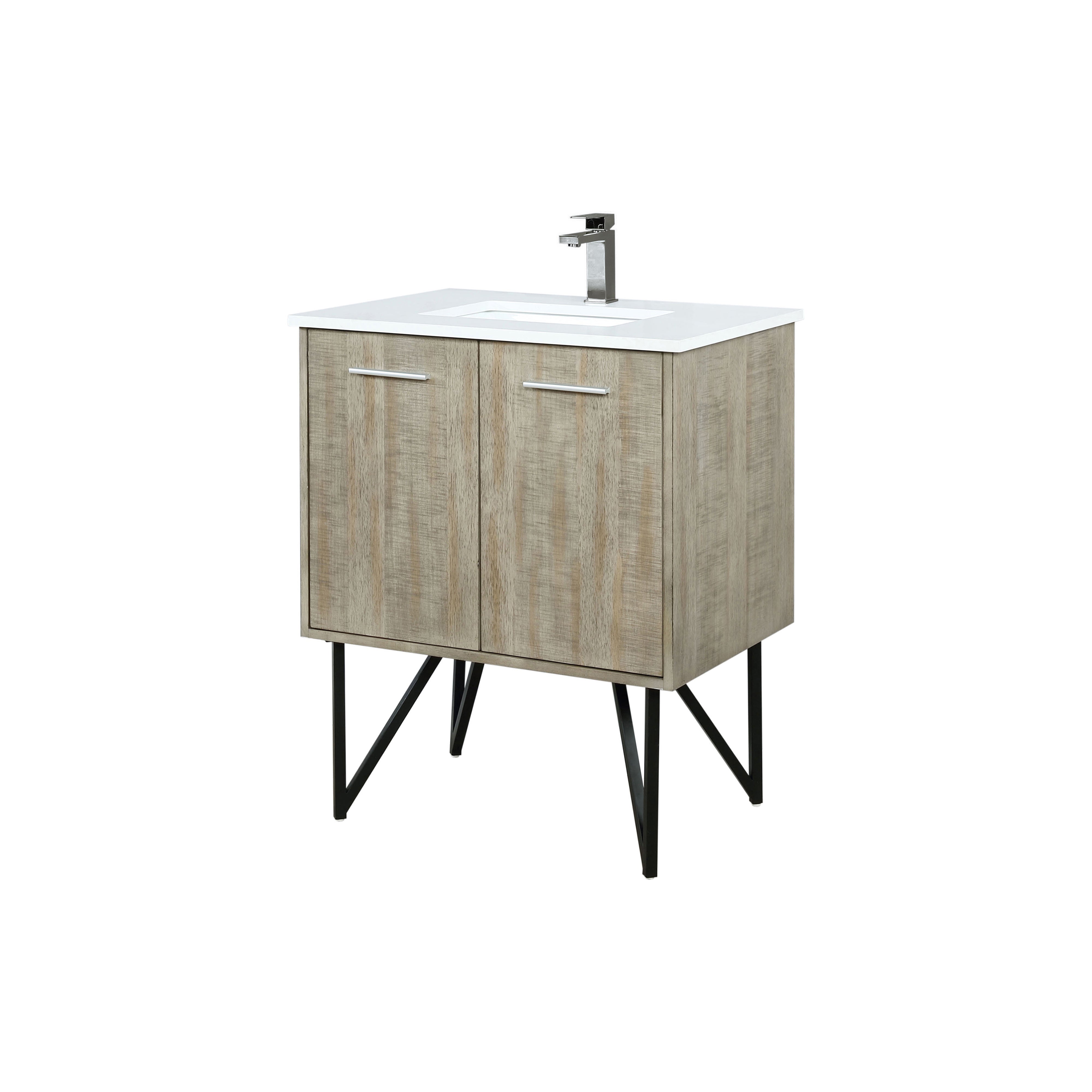 Lancy 30 in W x 20 in D Rustic Acacia Bath Vanity