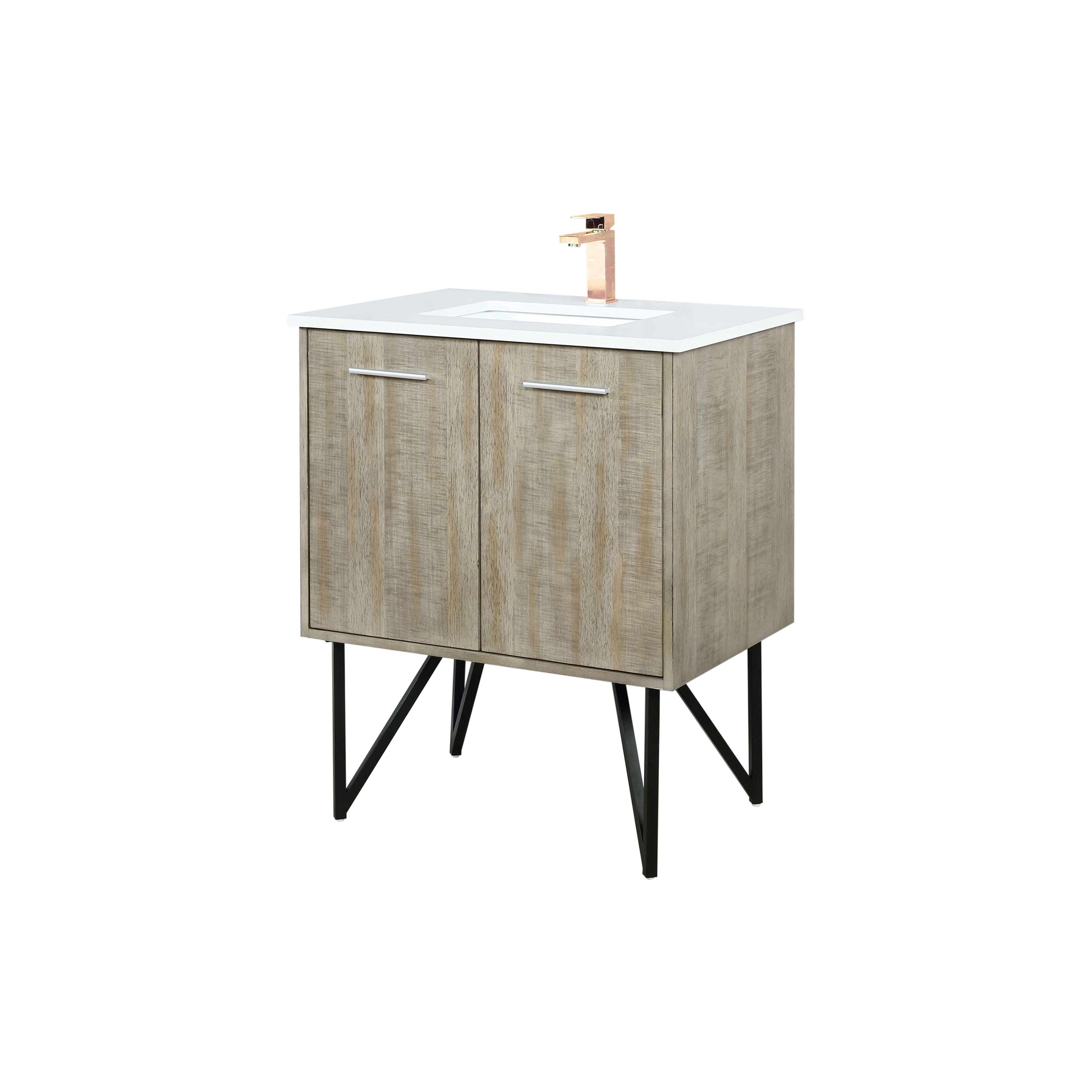 Lancy 30 in W x 20 in D Rustic Acacia Bath Vanity
