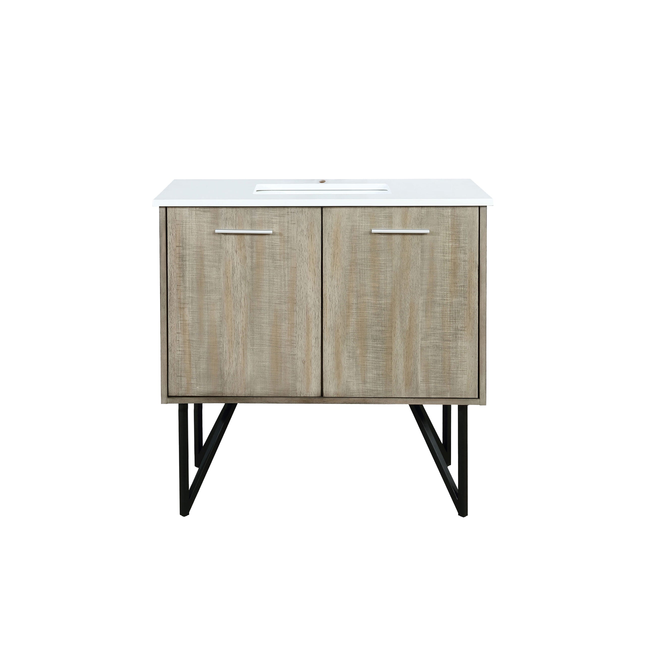 Lancy 36 in W x 20 in D Rustic Acacia Bath Vanity