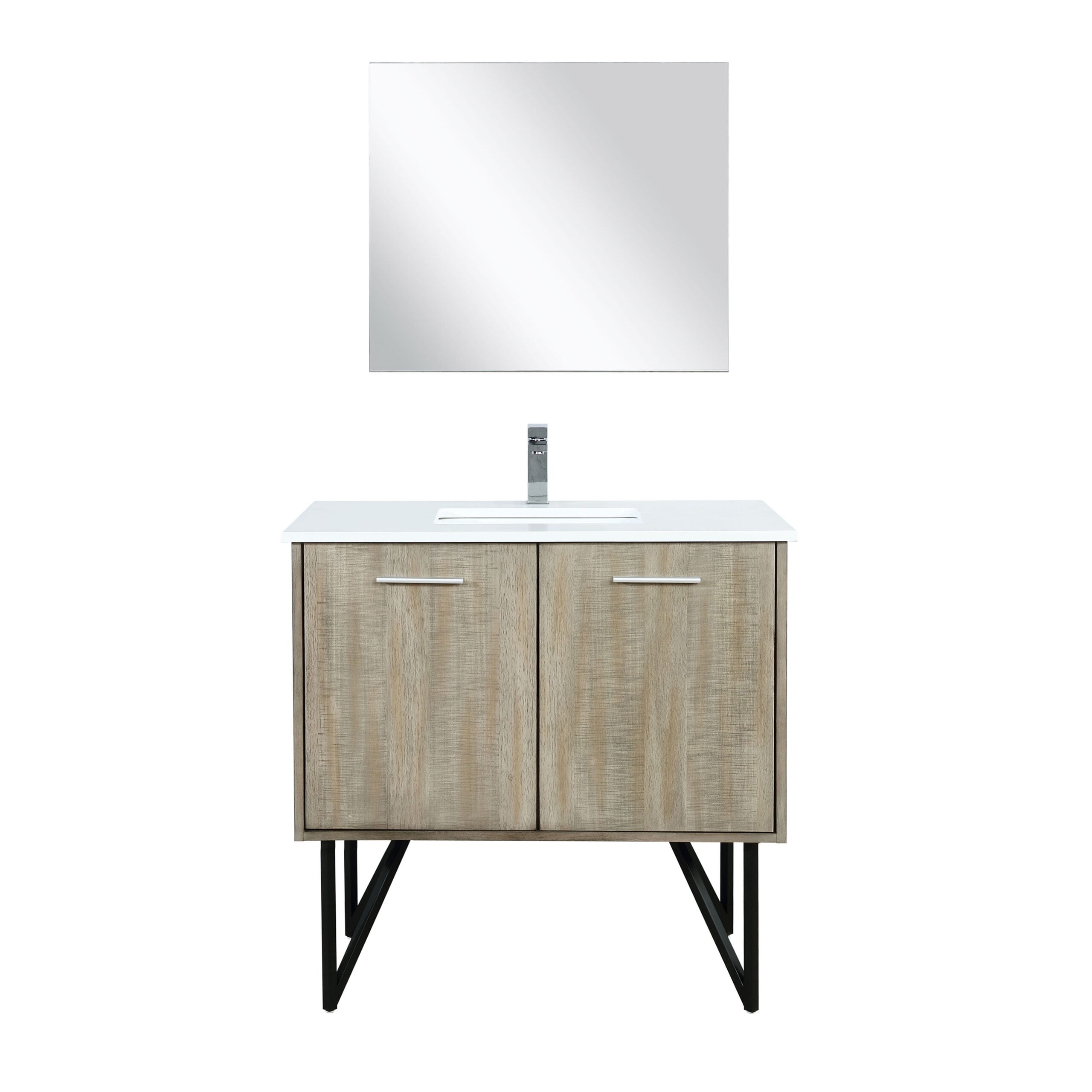 Lancy 36 in W x 20 in D Rustic Acacia Bath Vanity