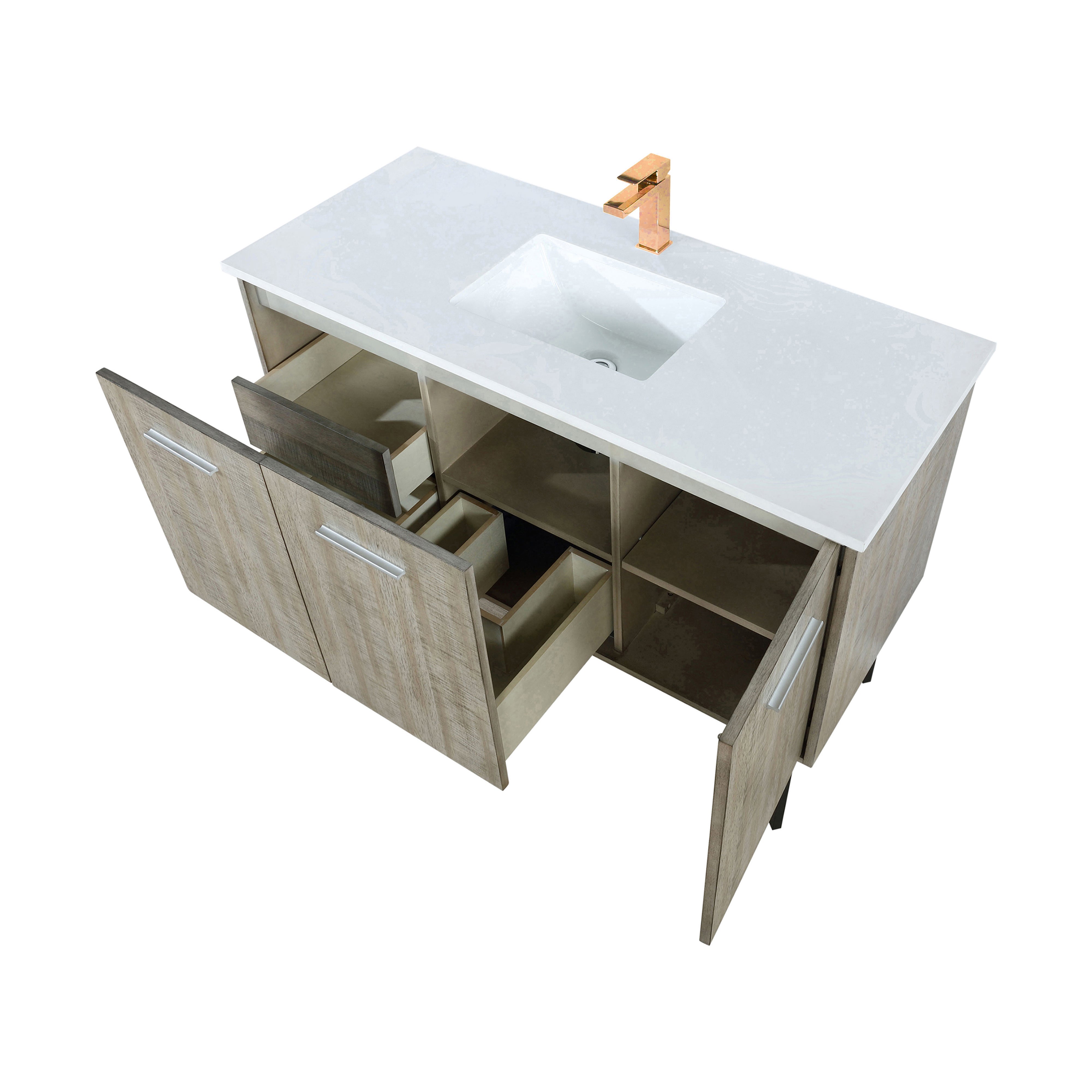 Lancy 48 in W x 20 in D Rustic Acacia Bath Vanity
