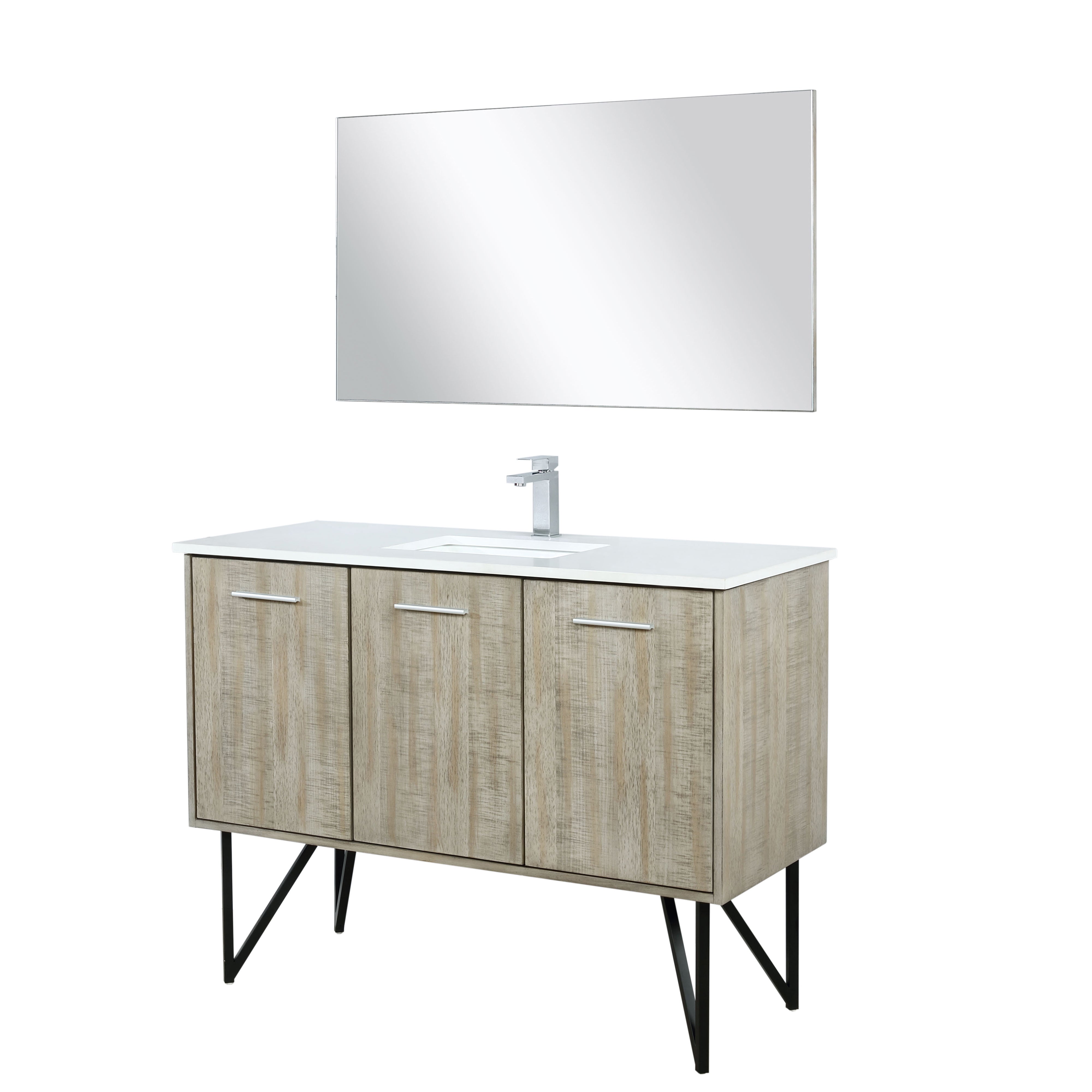 Lancy 48 in W x 20 in D Rustic Acacia Bath Vanity