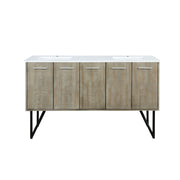 Lancy 60 in W x 20 in D Rustic Acacia Double Bath Vanity