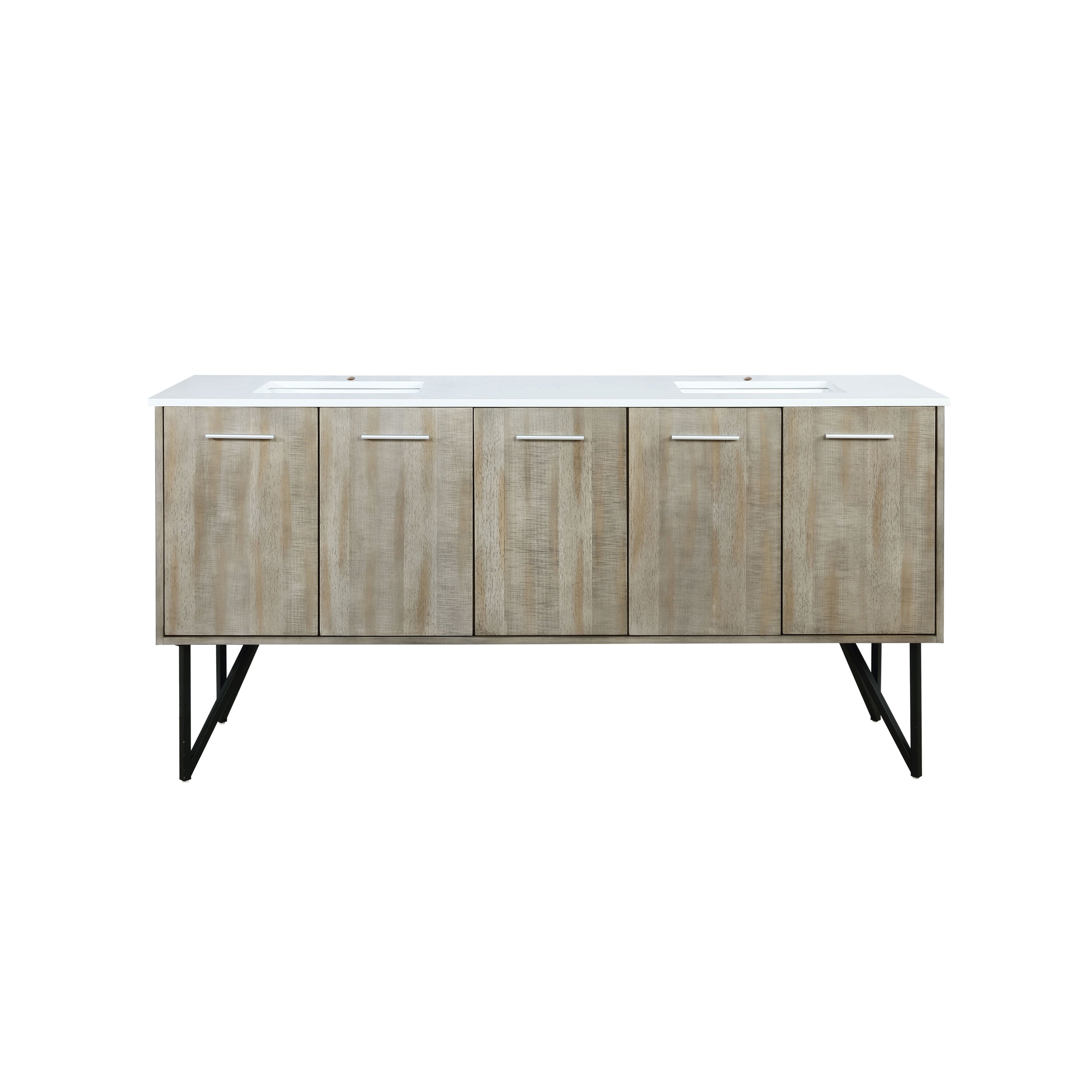 Lancy 72 in W x 20 in D Rustic Acacia Double Bath Vanity