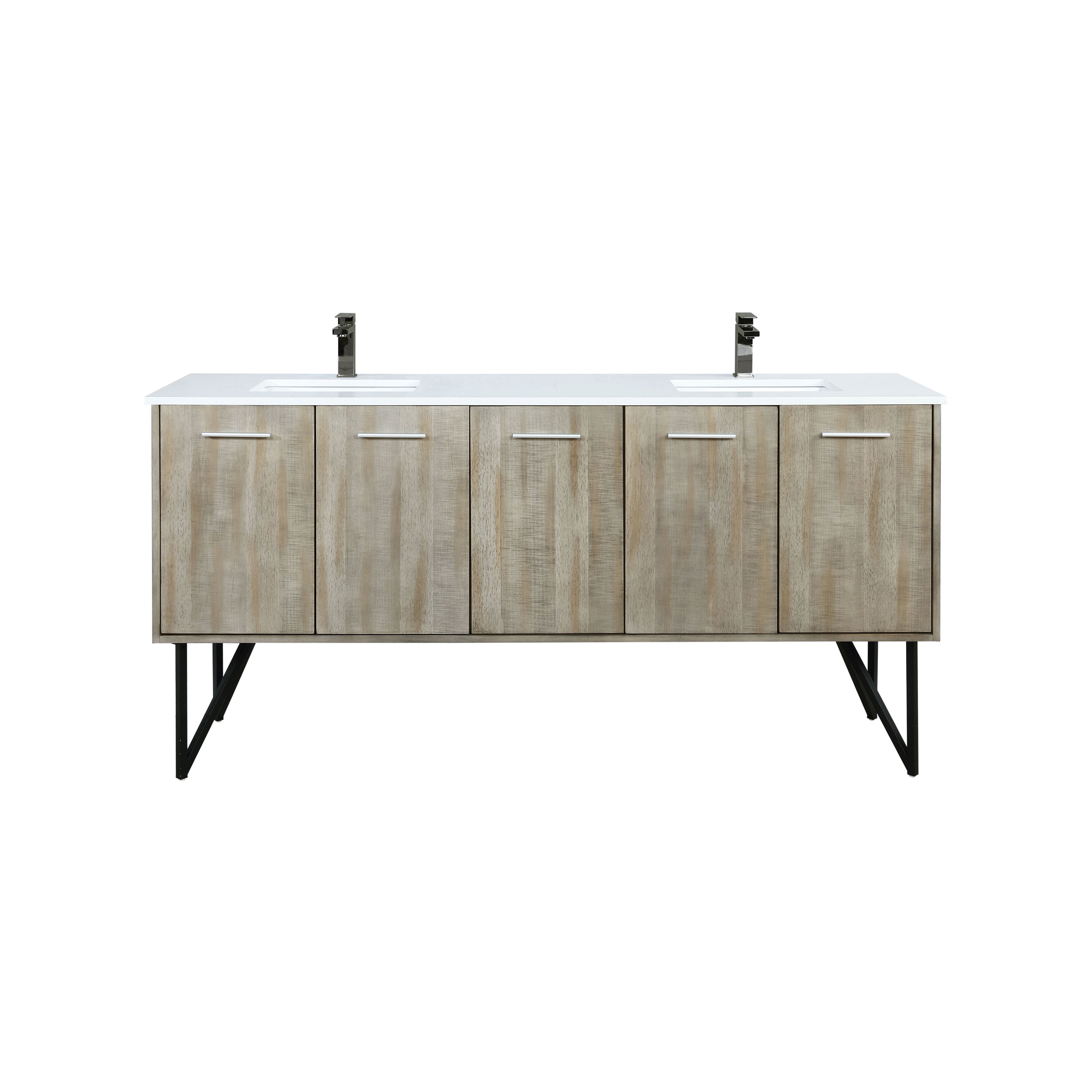 Lancy 72 in W x 20 in D Rustic Acacia Double Bath Vanity
